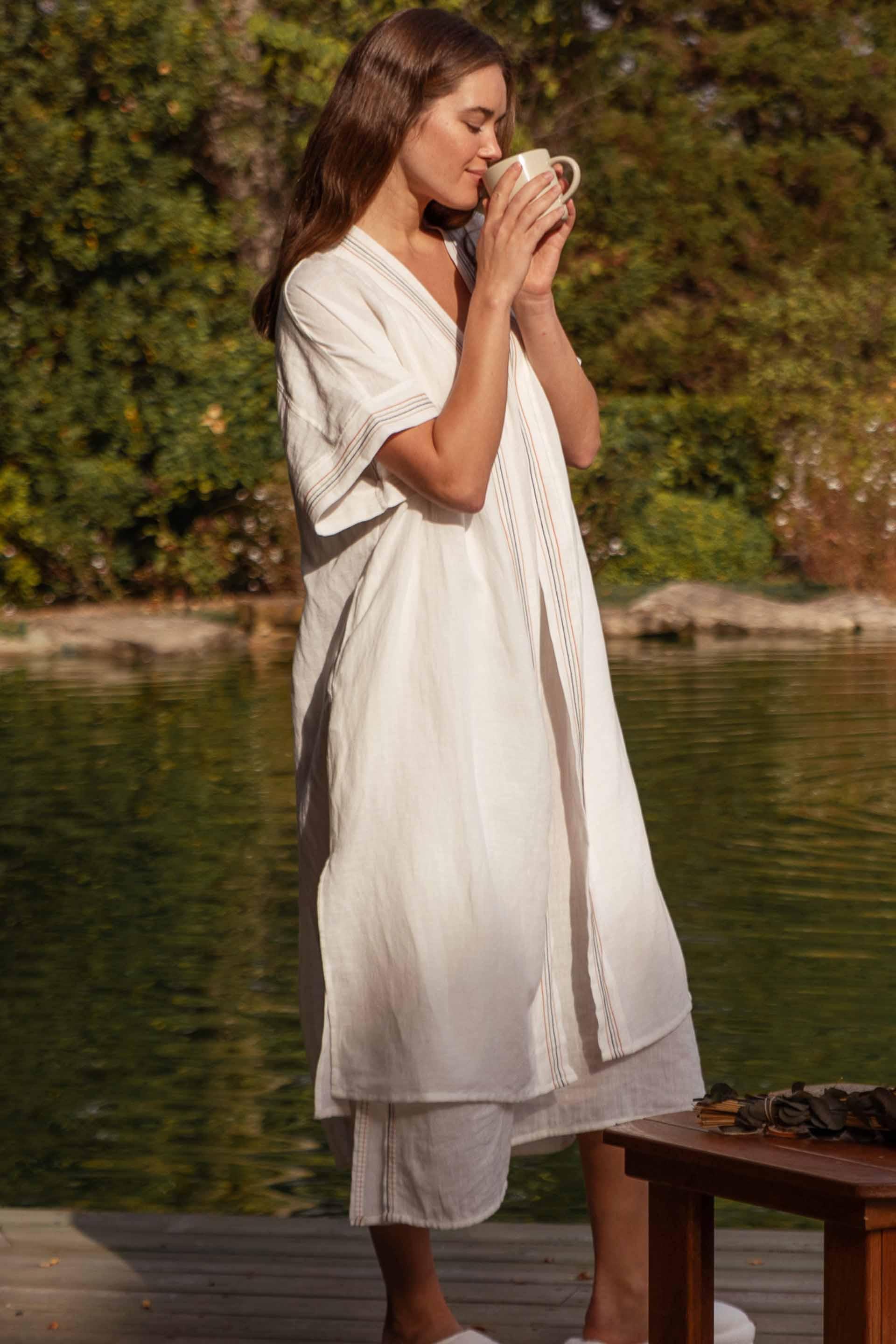 Este Kısa Kollu Kadın Sabahlık / Kimono Jojomia Sabahlık