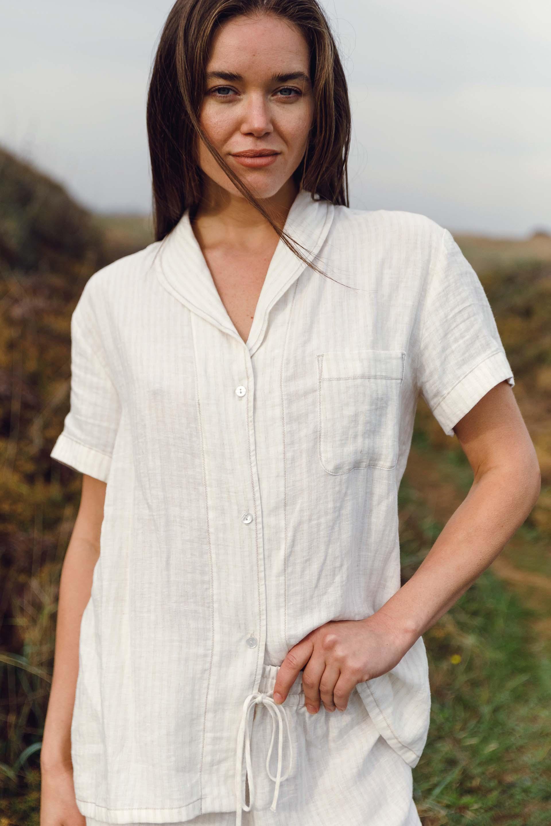 Natura Kısa Kollu Kadın Gömlek Jojomia Kısa Kollu Gömlek