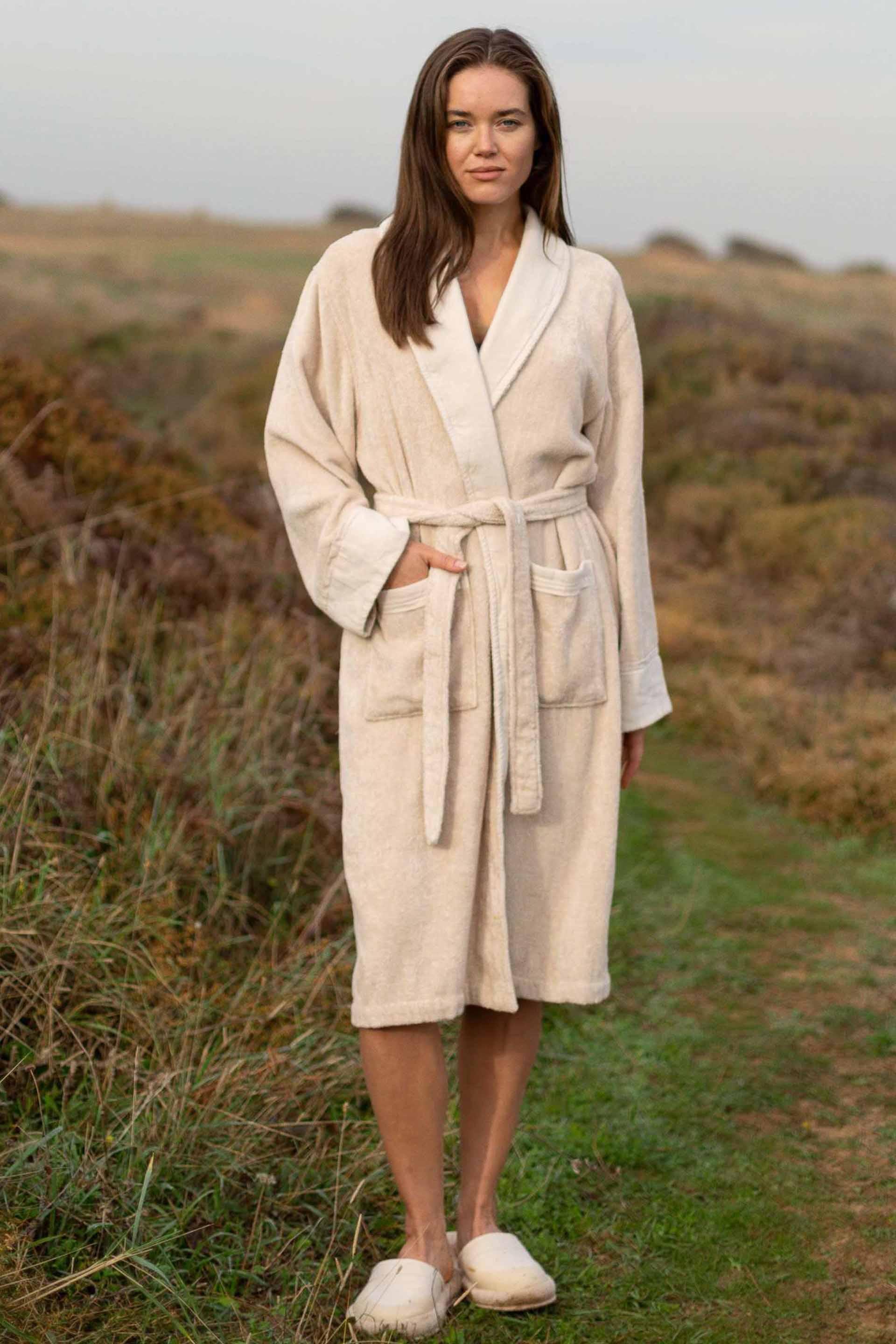 Mayla Şal Yaka Unisex Bornoz Jojomia Bornoz