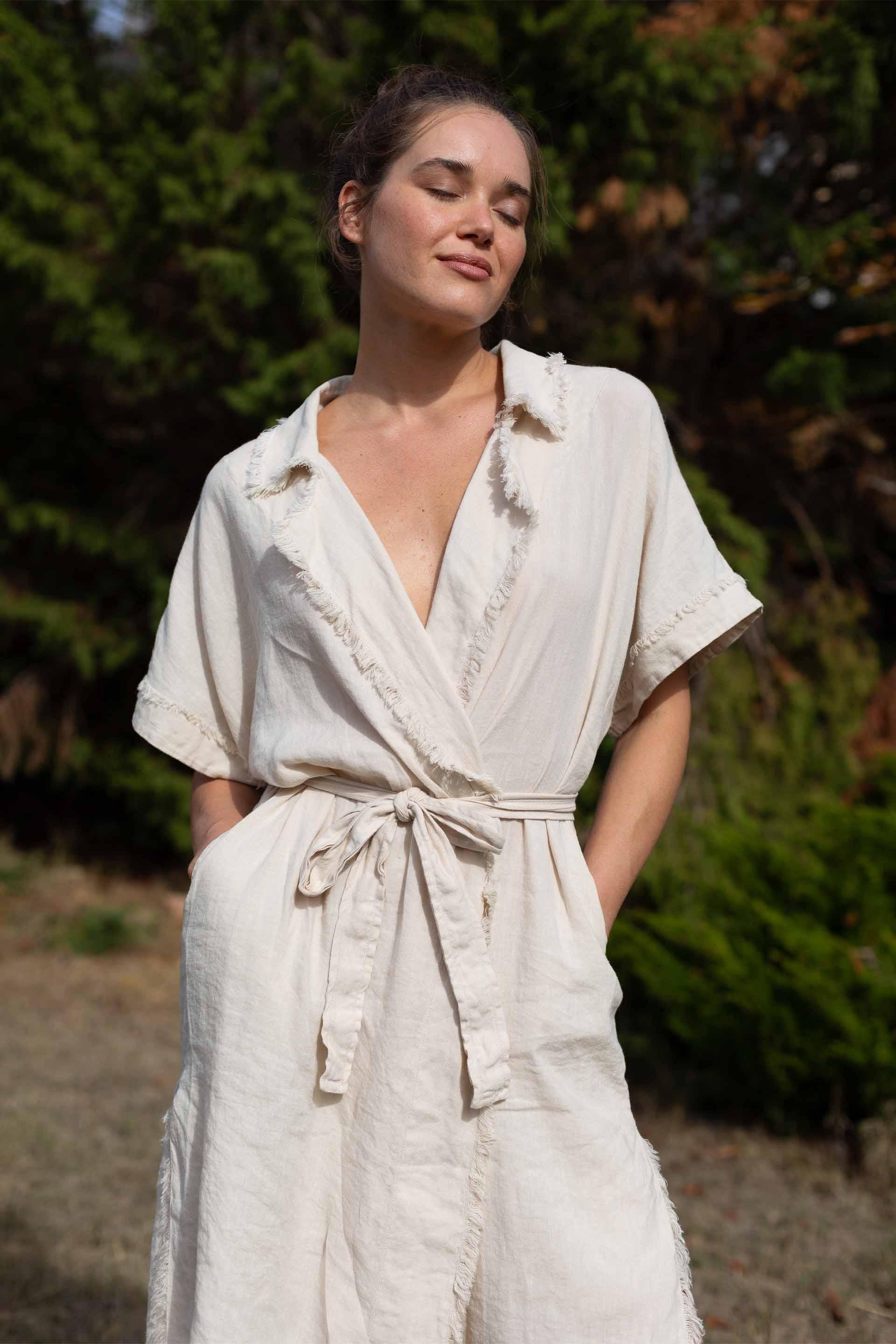 April Kısa Kollu Kadın Sabahlık / Kimono Jojomia Sabahlık