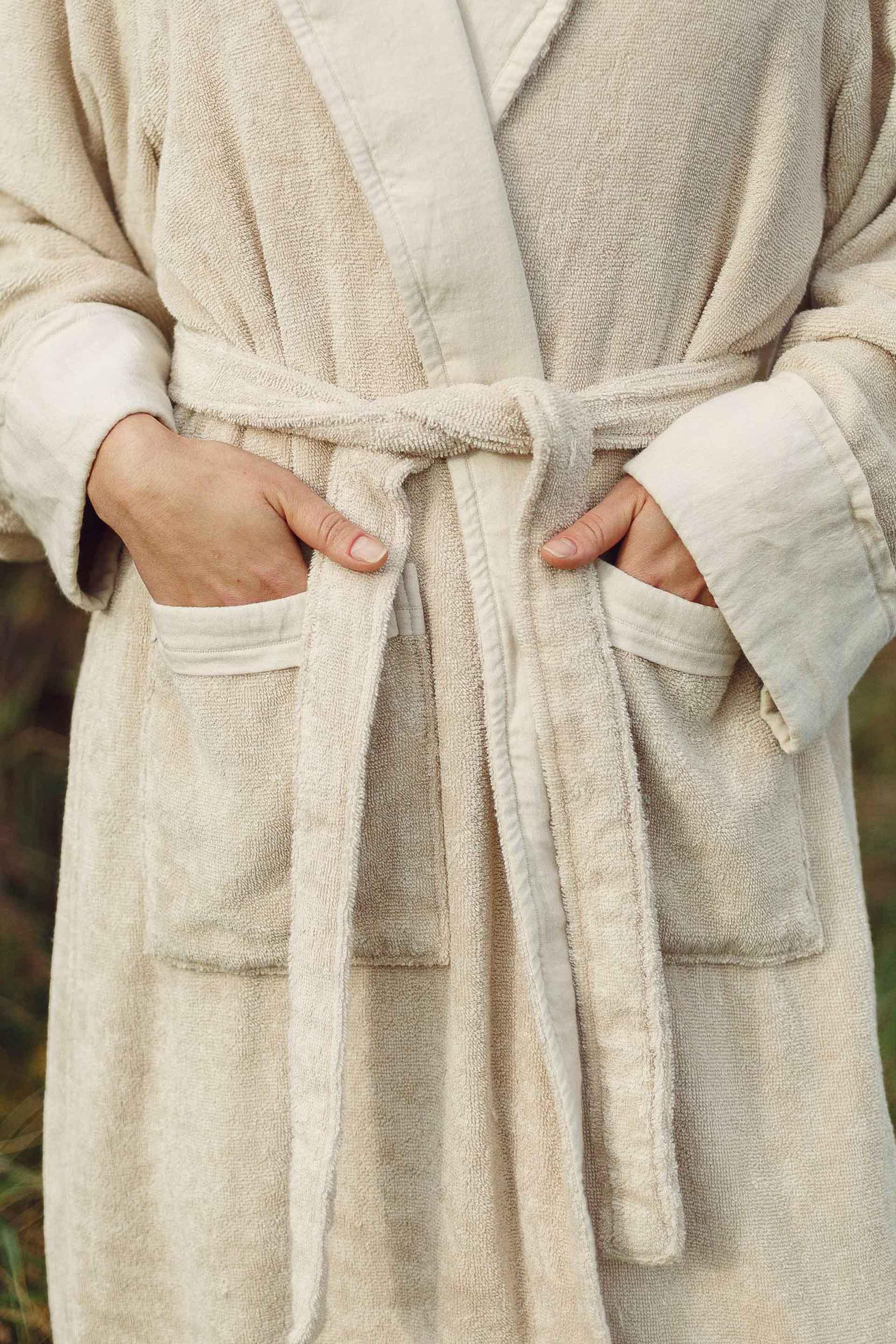 Mayla Şal Yaka Unisex Bornoz Jojomia Bornoz