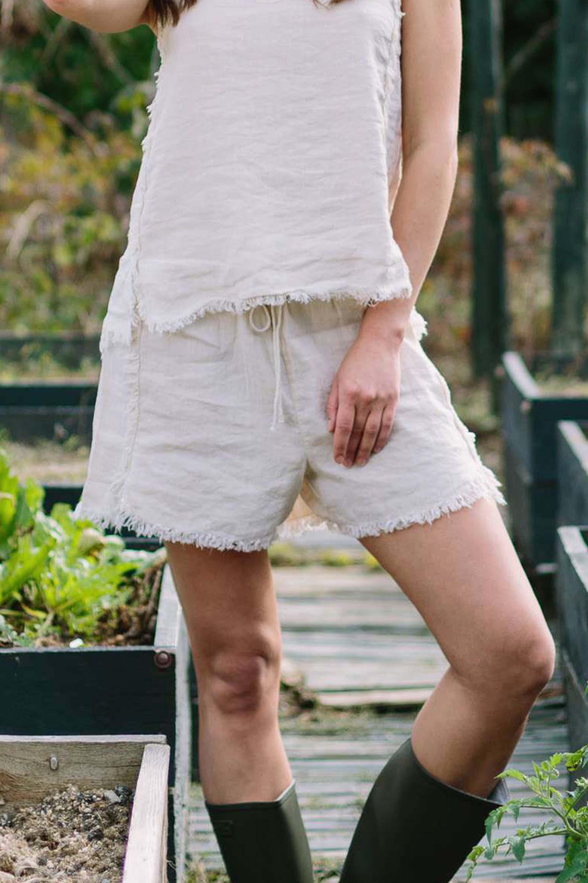 April Püsküllü Bağcıklı Kadın Kısa Şort Jojomia Şort