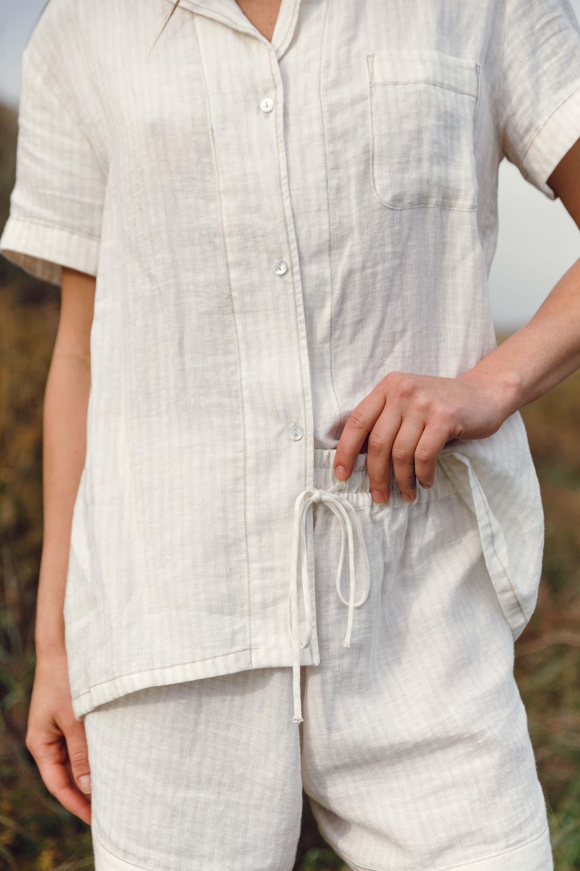 Natura Kısa Kollu Kadın Gömlek Jojomia Kısa Kollu Gömlek