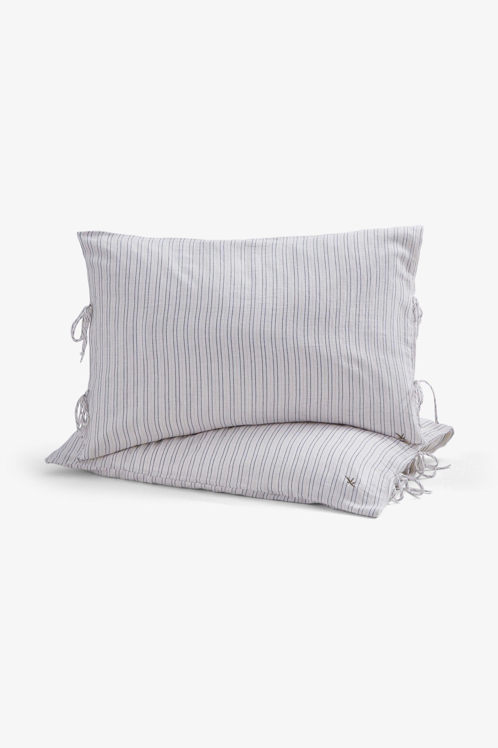 Larin Çizgili Oxford Yastık Kılıfı Jojomia Yastık Kılıfı