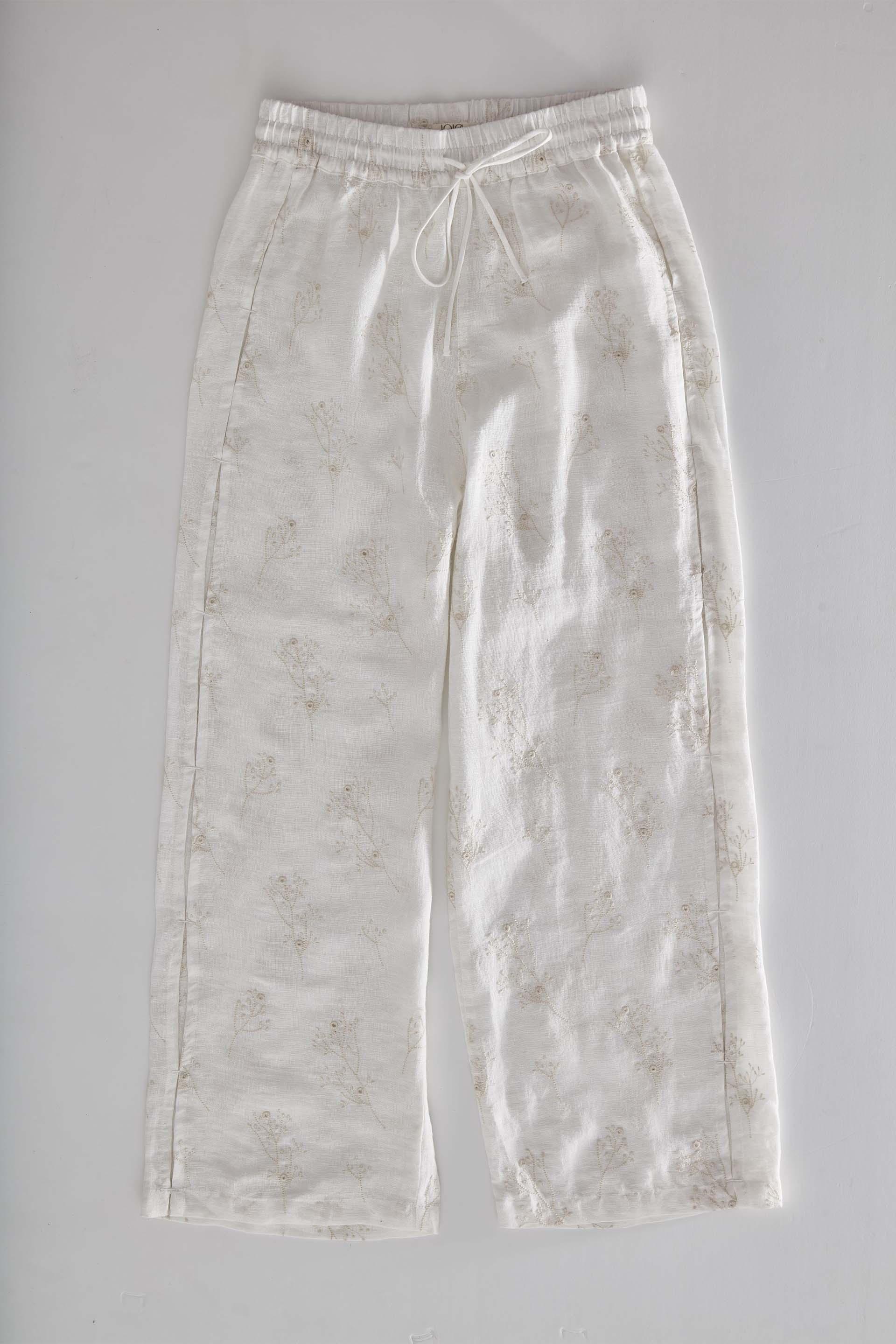 Alice Brodeli Kadın Plaj Pantolonu Cut Out Detaylı Jojomia Pantolon