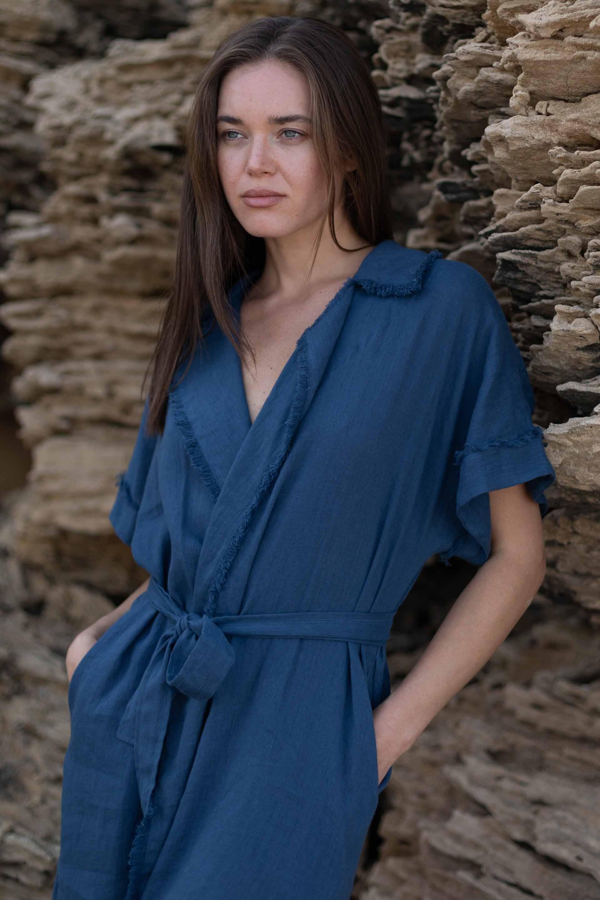 April Kısa Kollu Kadın Sabahlık / Kimono Jojomia Sabahlık