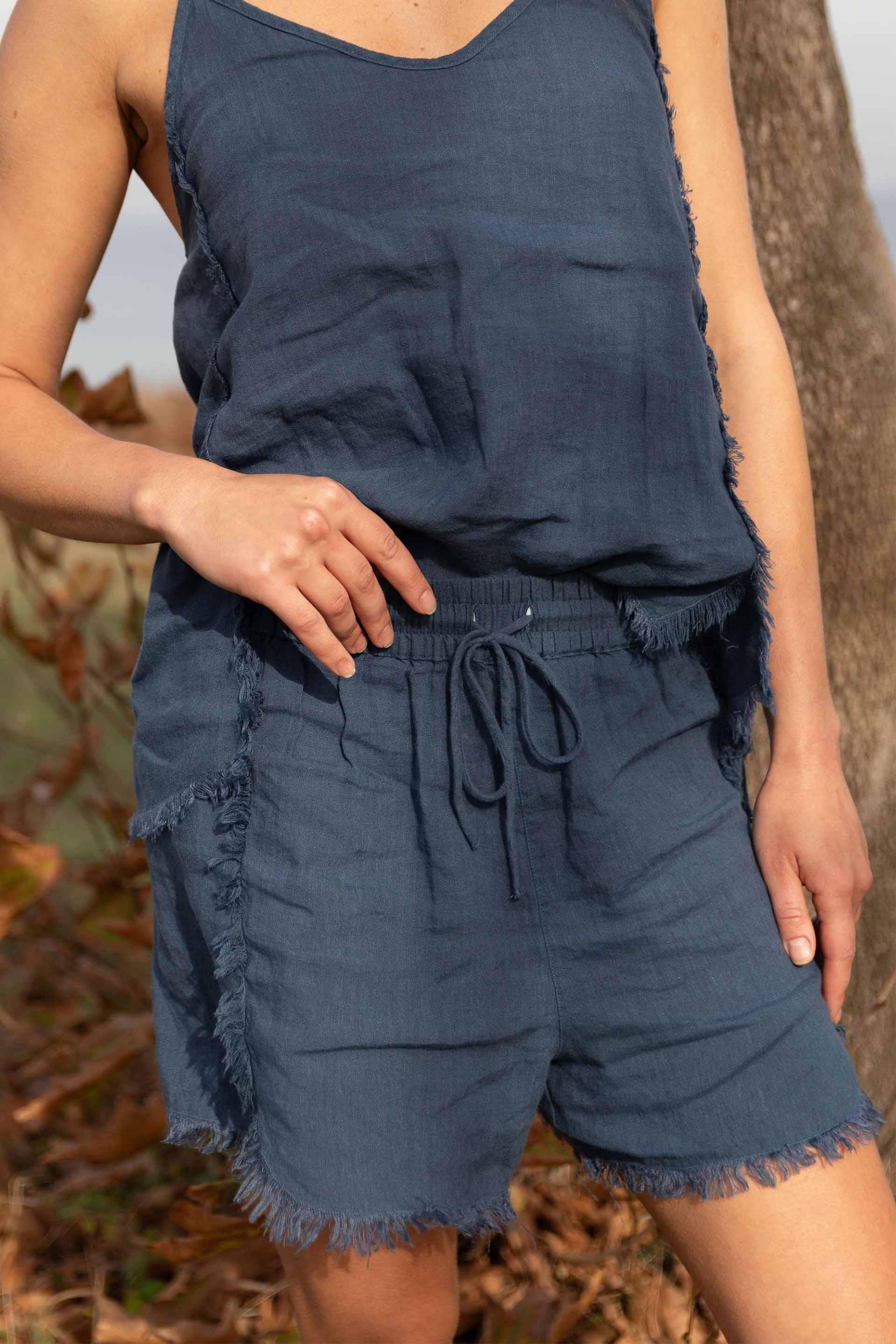 April Püsküllü Bağcıklı Kadın Kısa Şort Jojomia Şort