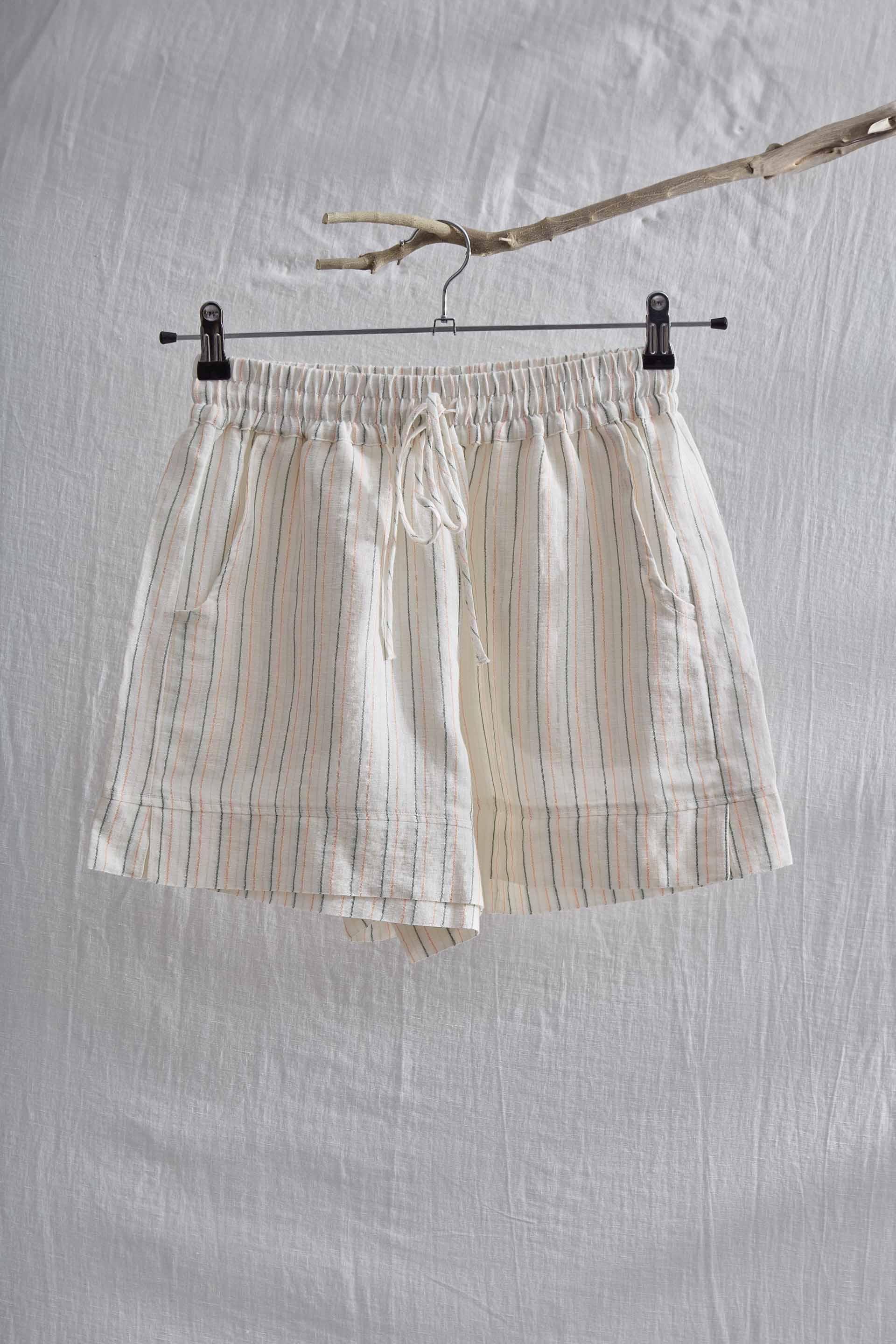 Larin Kadın Kısa Şort Çizgili Jojomia Şort