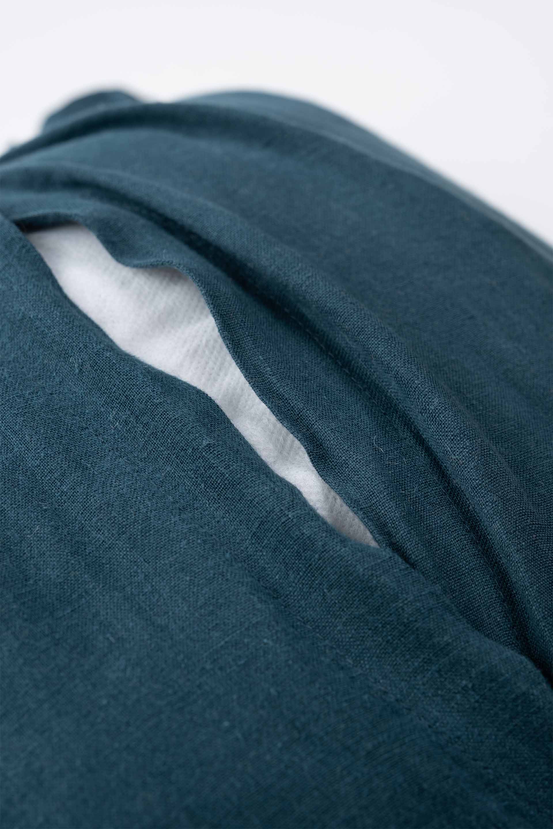 Lona Keten Fırfırlı Kırlent Kılıfı 2'li 40x40 Jojomia Kırlent Kılıfı