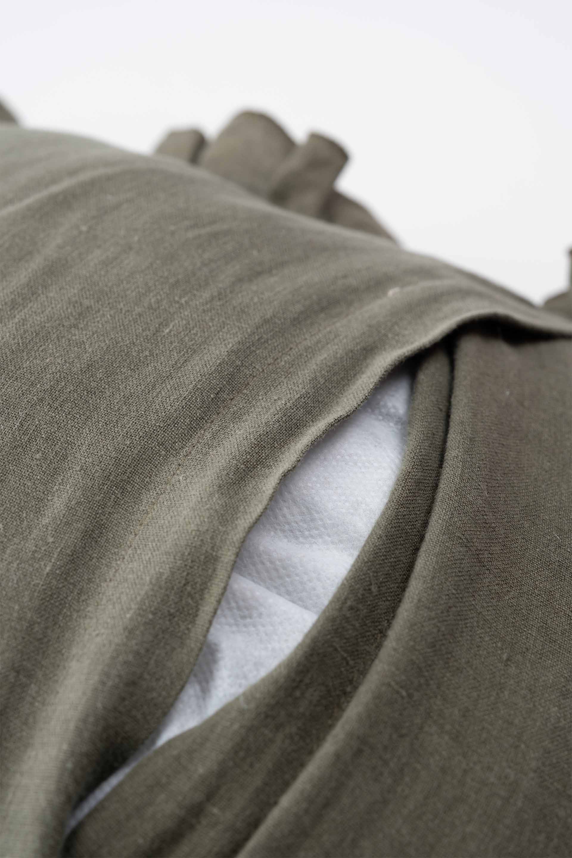 Lona Keten Fırfırlı Kırlent Kılıfı 2'li 40x40 Jojomia Kırlent Kılıfı