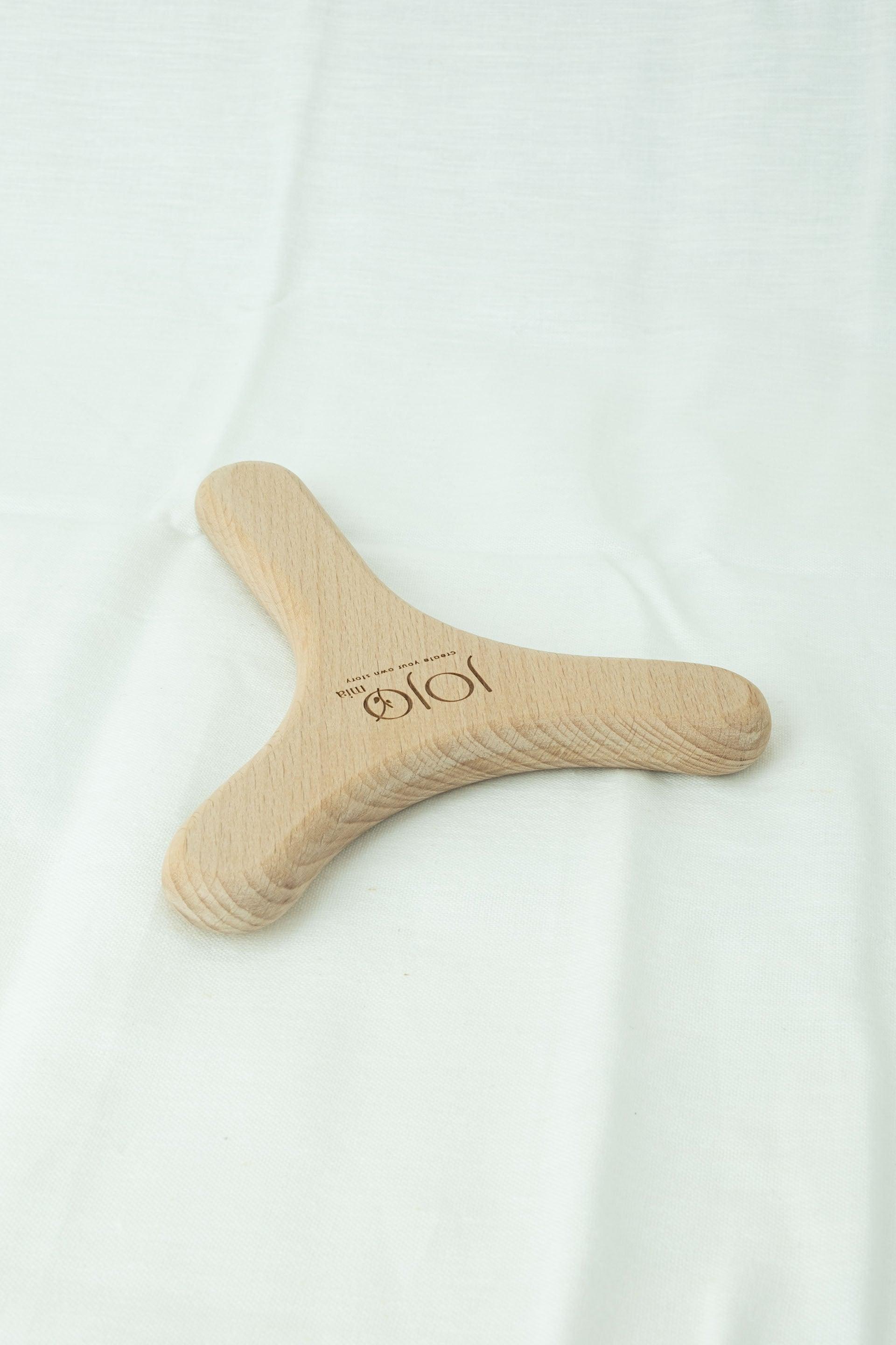 Y Ahşap Masaj Aleti | Maun Ağacı Jojomia Masaj Aleti