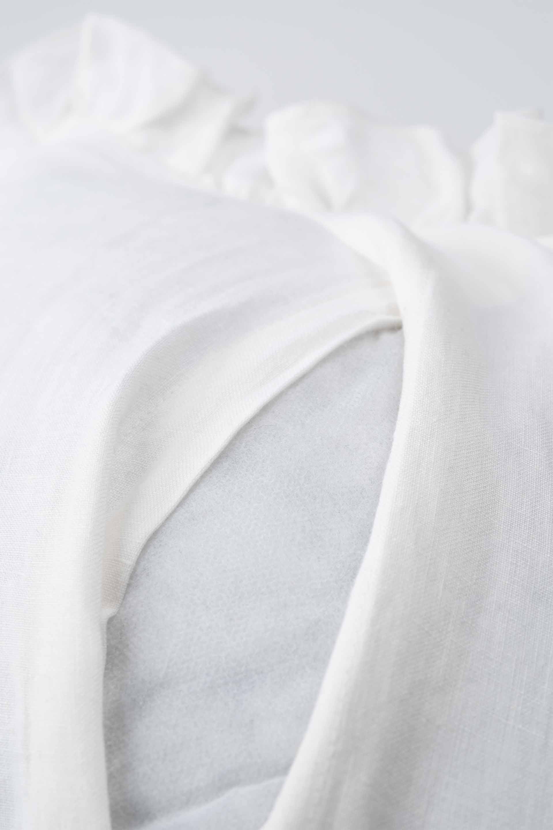 Lona 2'li Keten Fırfırlı Kırlent Kılıfı 40x40 Jojomia Kırlent Kılıfı