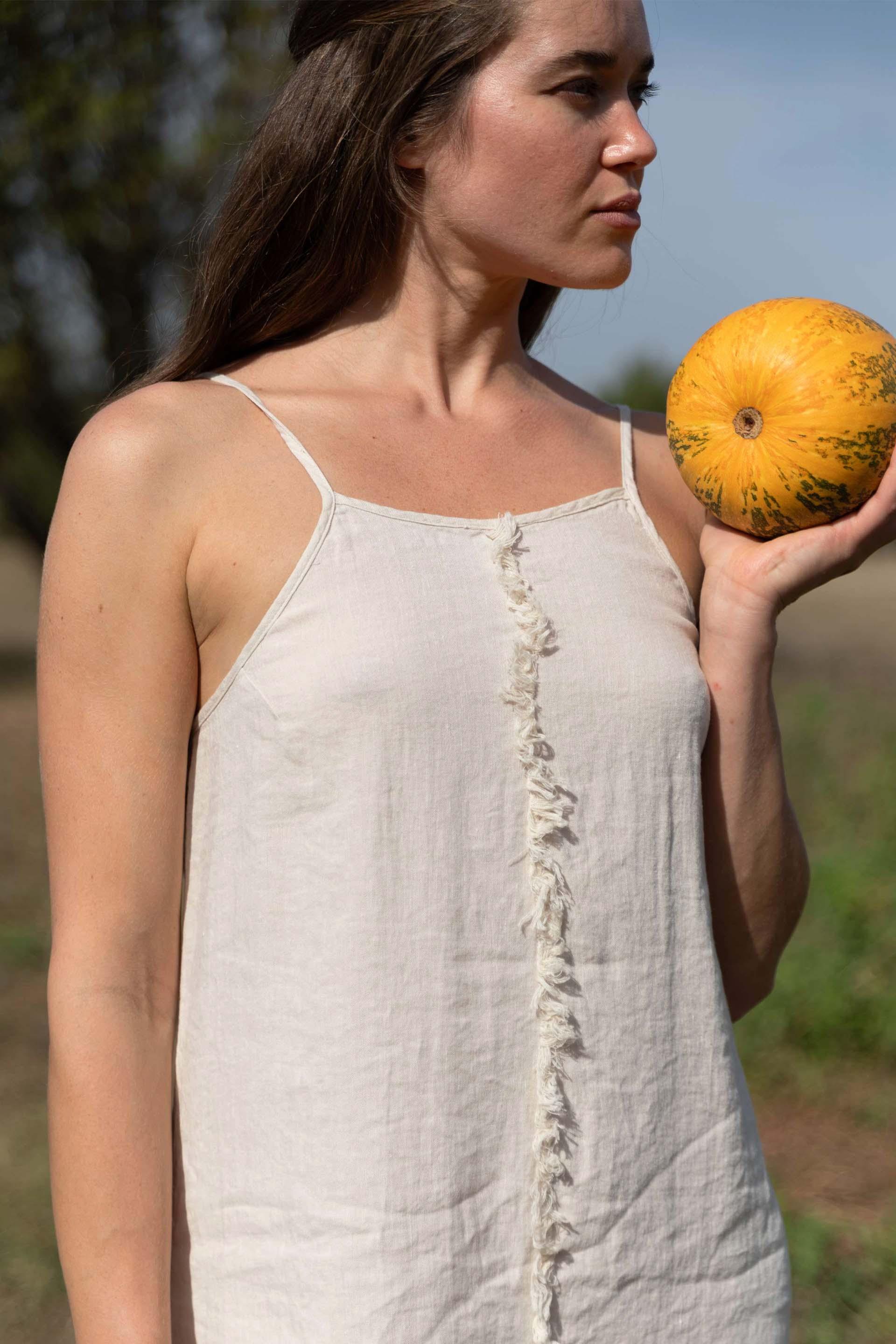 April Püskül Detaylı Askılı Kadın Elbise Jojomia Askılı Elbise