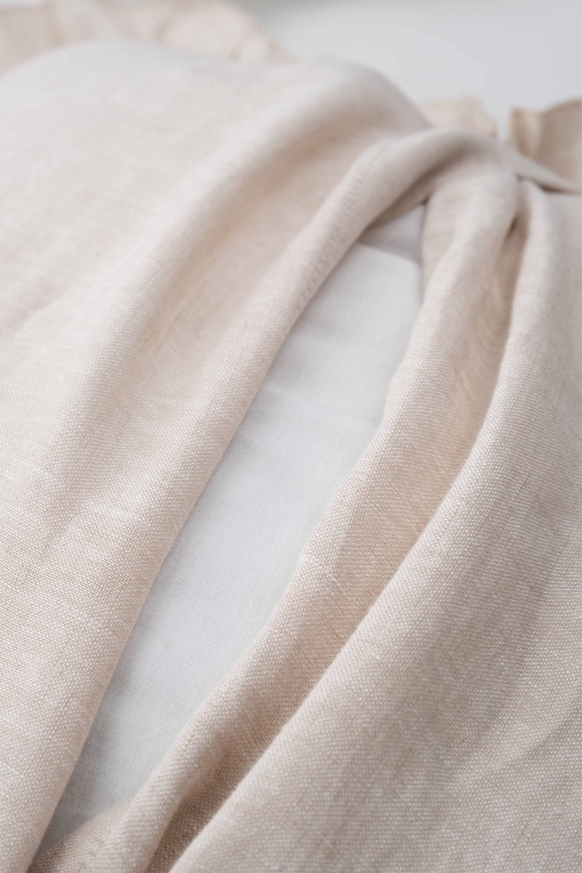 Lona 2'li Keten Fırfırlı Kırlent Kılıfı 40x40 Jojomia Kırlent Kılıfı