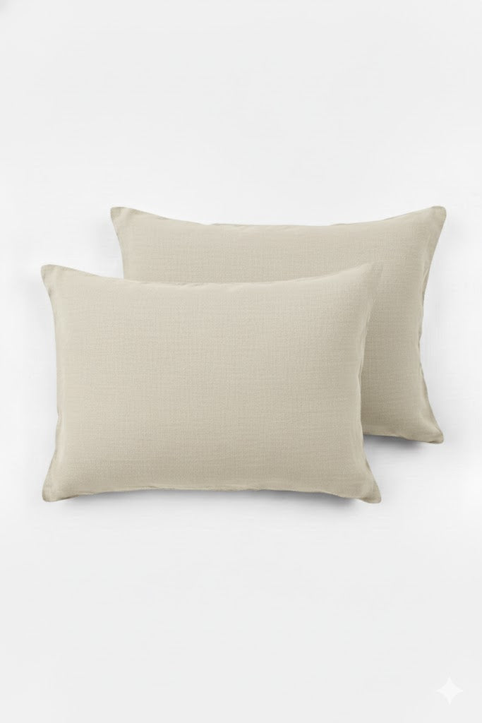 Lona 2'li Keten Yastık Kılıfı 50x70 Jojomia Yastık Kılıfı