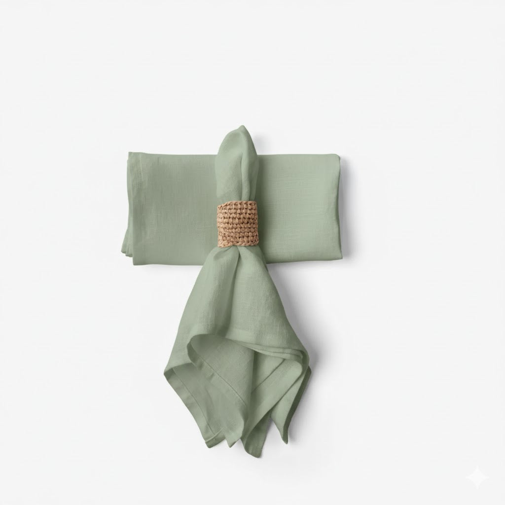 Lona 2'li Keten Kumaş Peçete 45x45 Jojomia Peçete