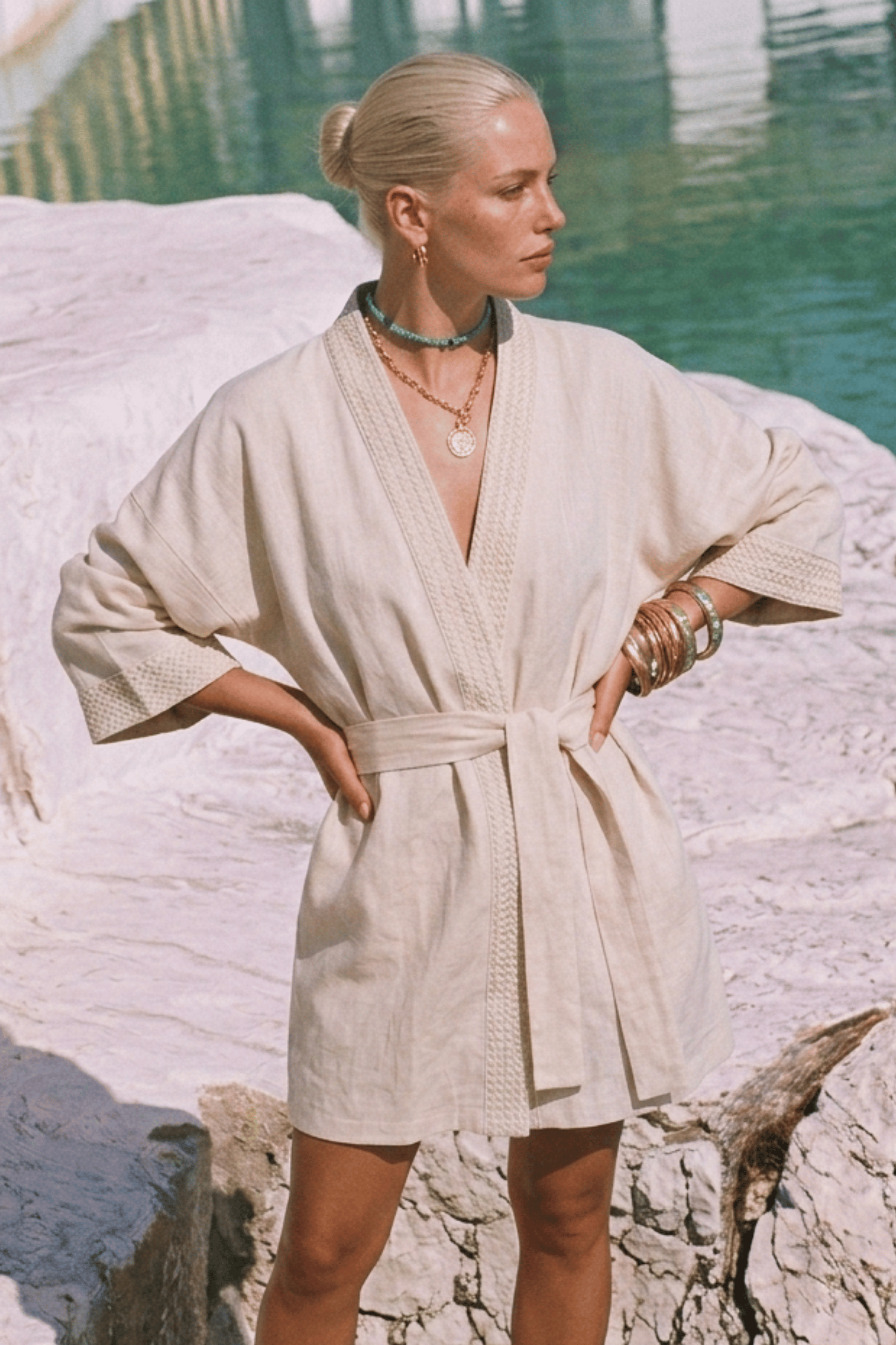 Loom Kadın Kimono | Lonse Linen Jojomia Kimono