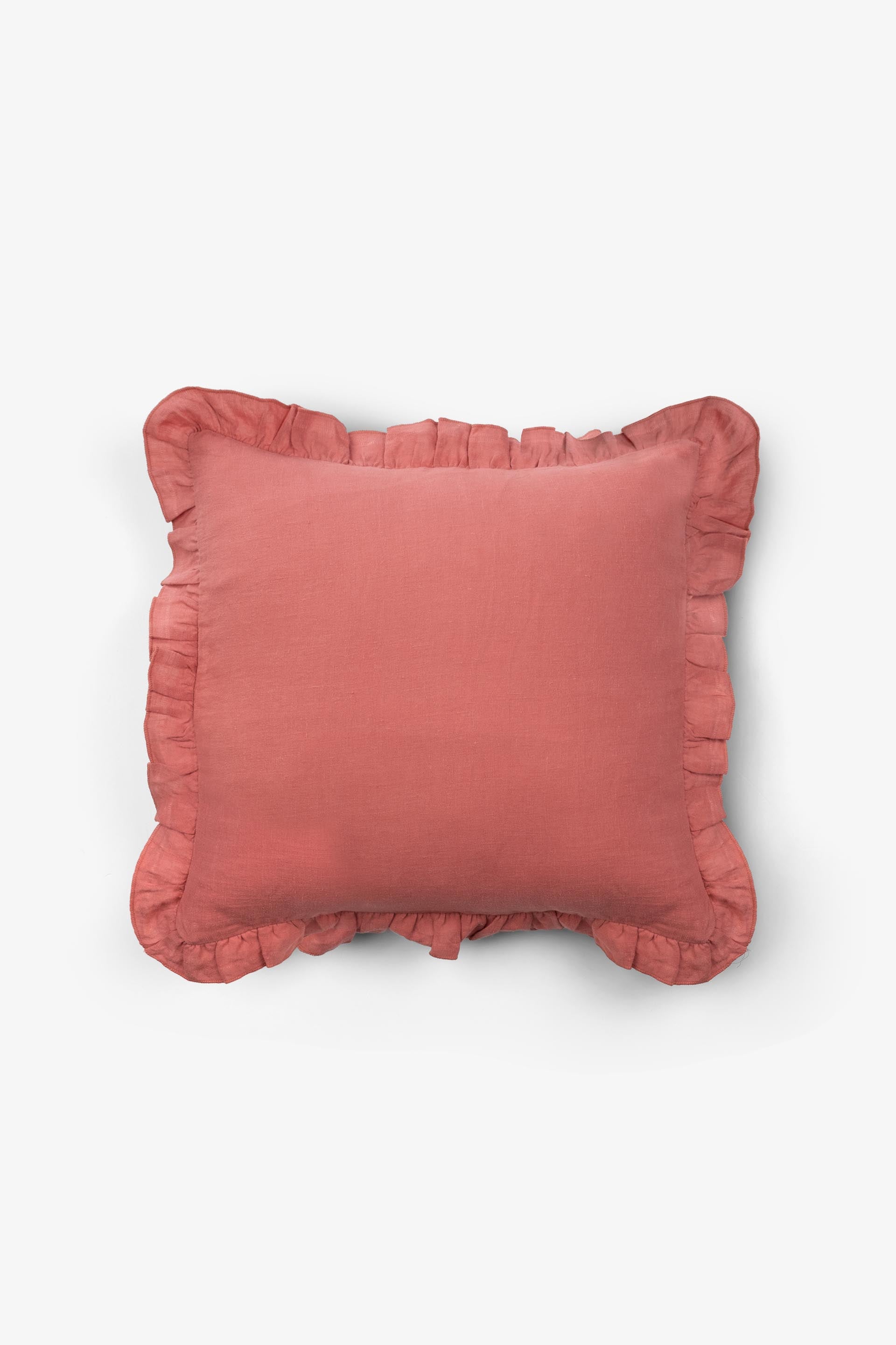 Lona 2'li Keten Fırfırlı Kırlent Kılıfı 40x40 Jojomia Kırlent Kılıfı