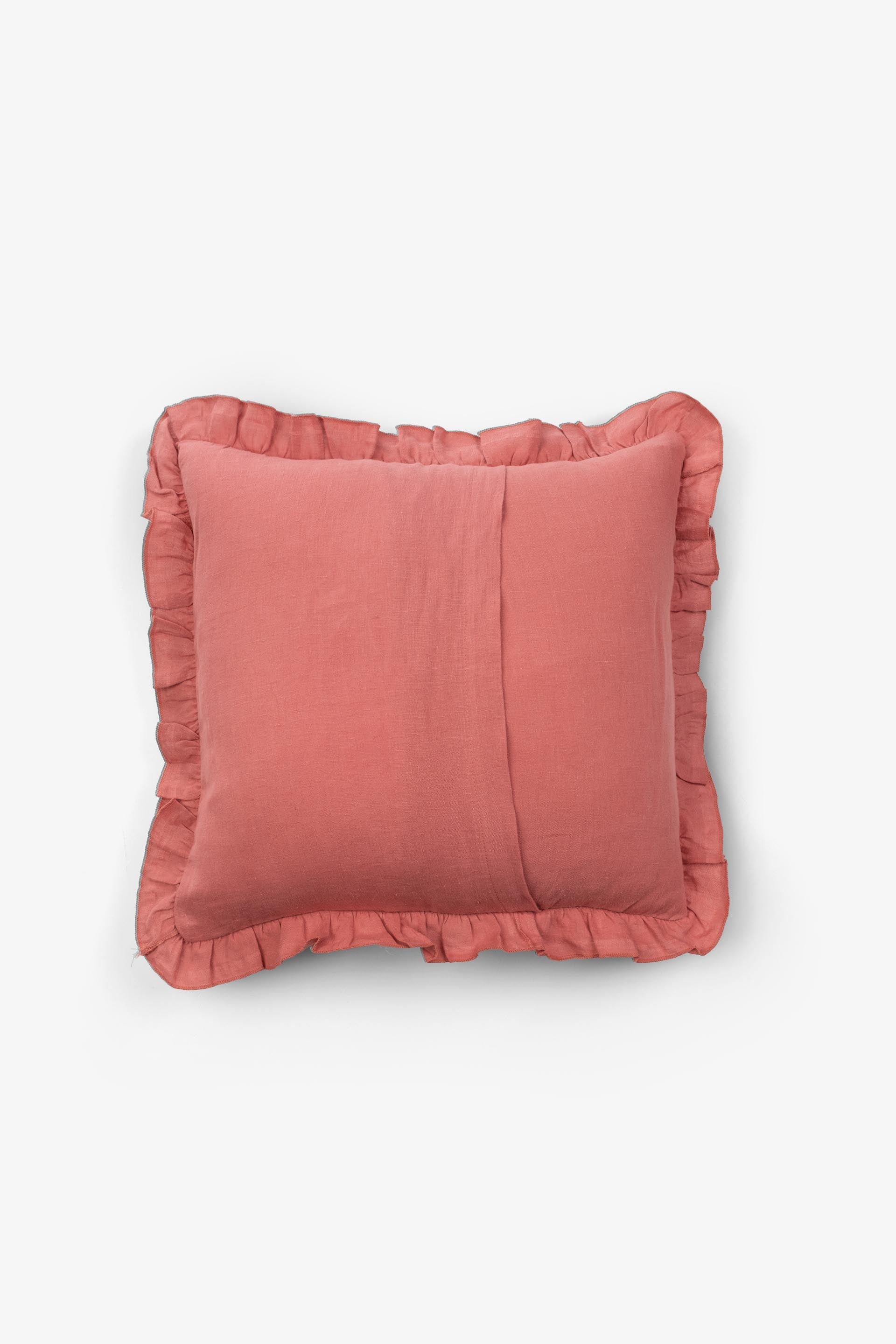 Lona 2'li Keten Fırfırlı Kırlent Kılıfı 40x40 Jojomia Kırlent Kılıfı