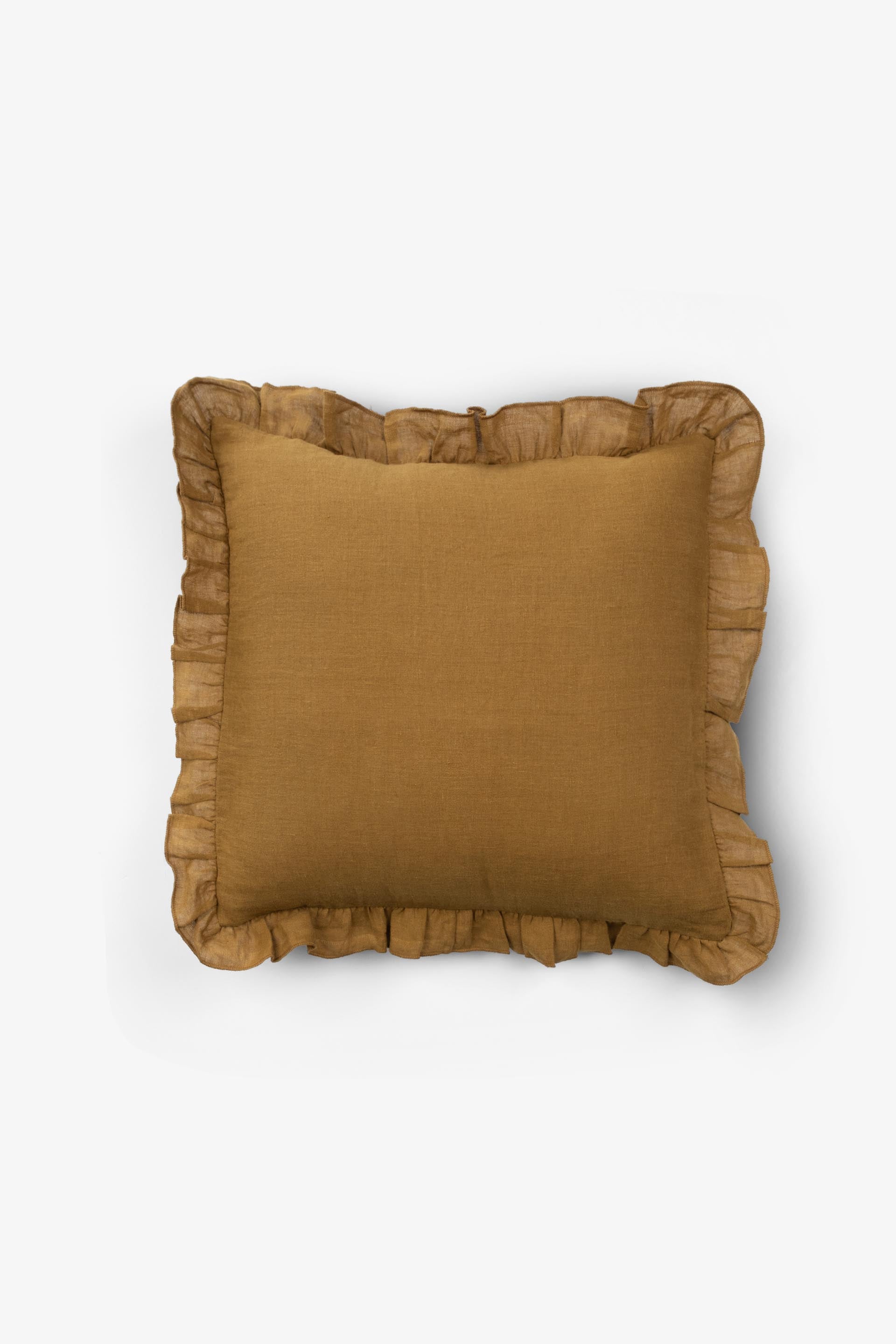 Lona 2'li Keten Fırfırlı Kırlent Kılıfı 40x40 Jojomia Kırlent Kılıfı