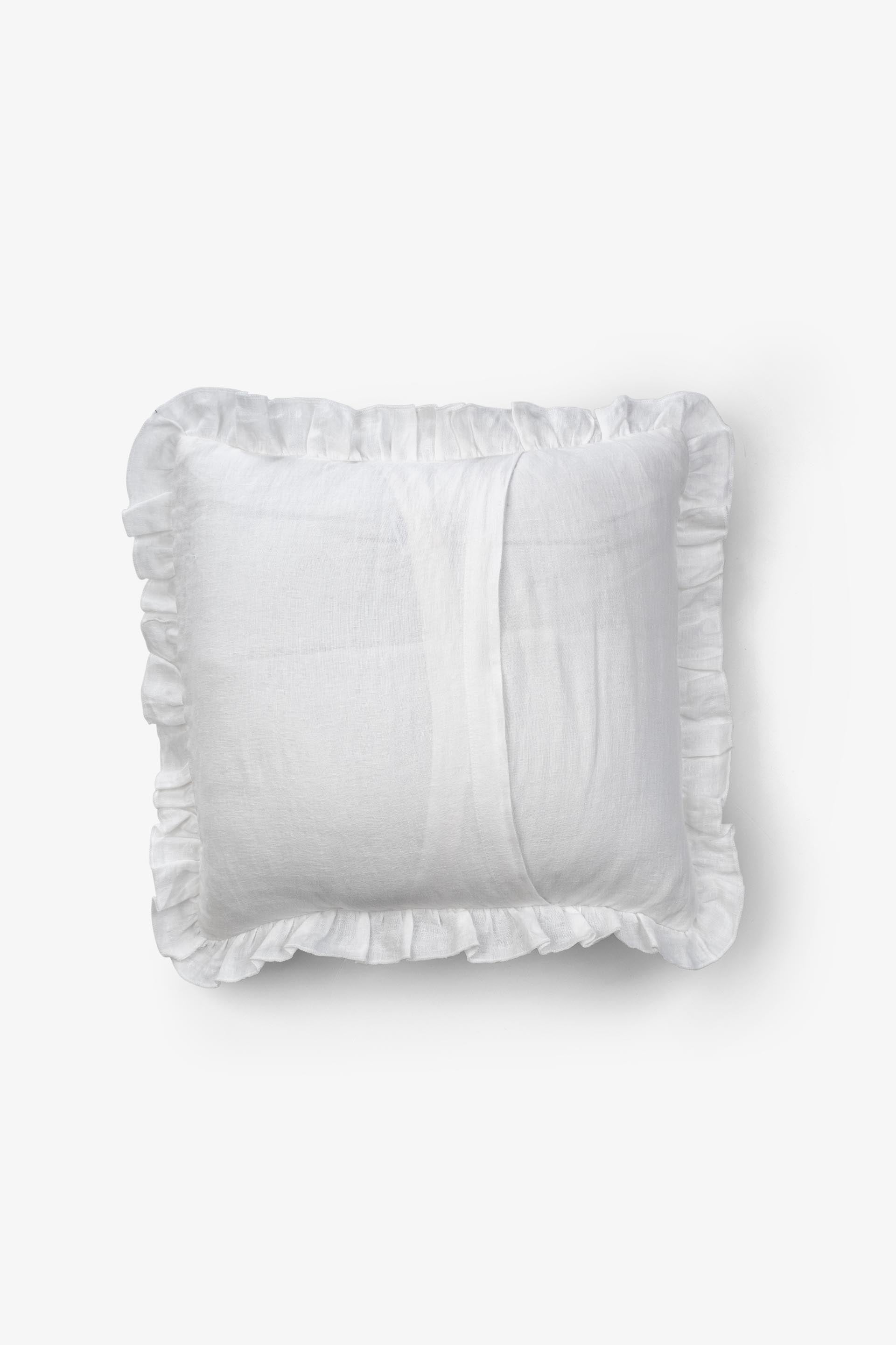 Lona Keten Fırfırlı Kırlent Kılıfı 2'li 40x40 Jojomia Kırlent Kılıfı