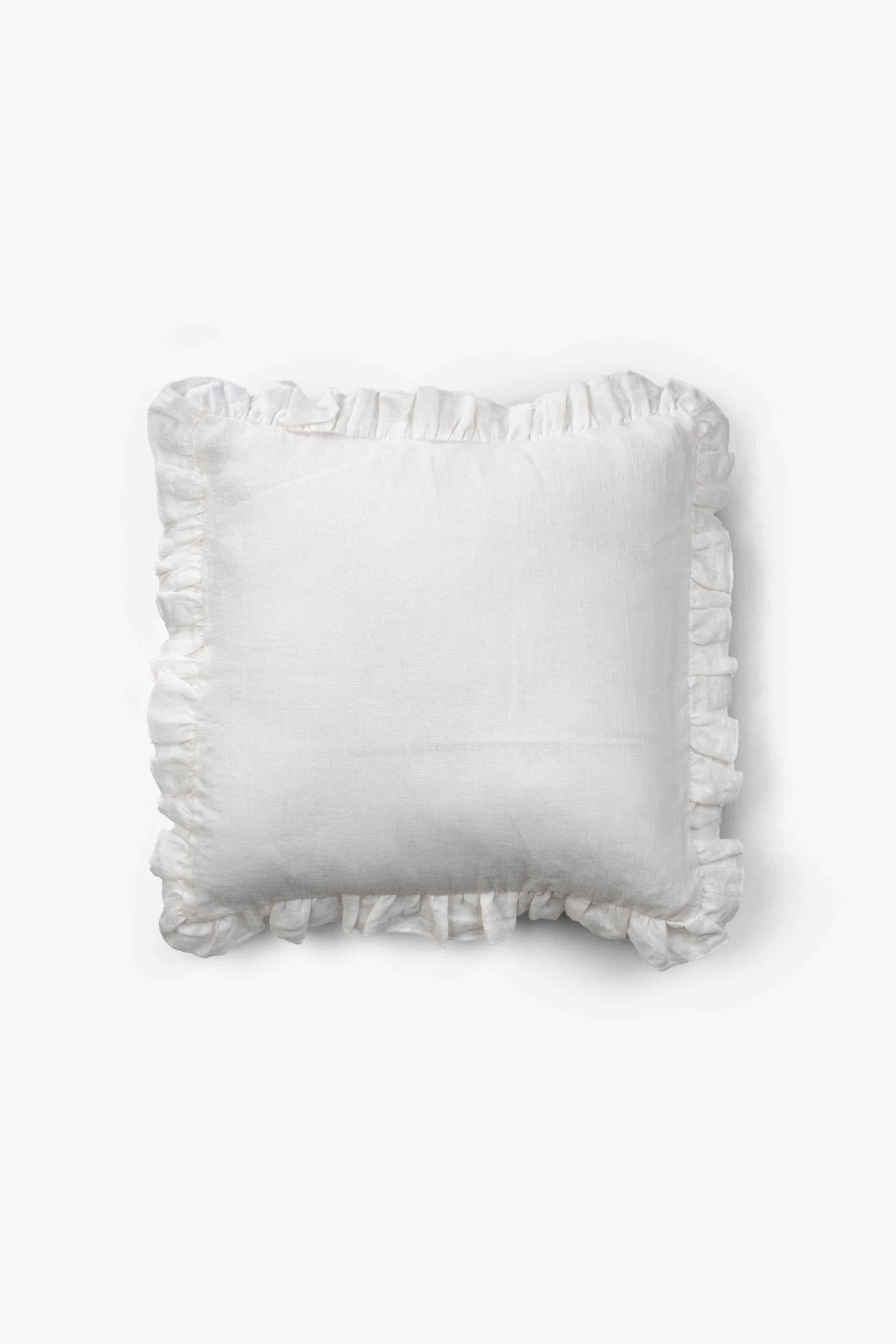 Lona Keten Fırfırlı Kırlent Kılıfı 2'li 40x40 Jojomia Kırlent Kılıfı