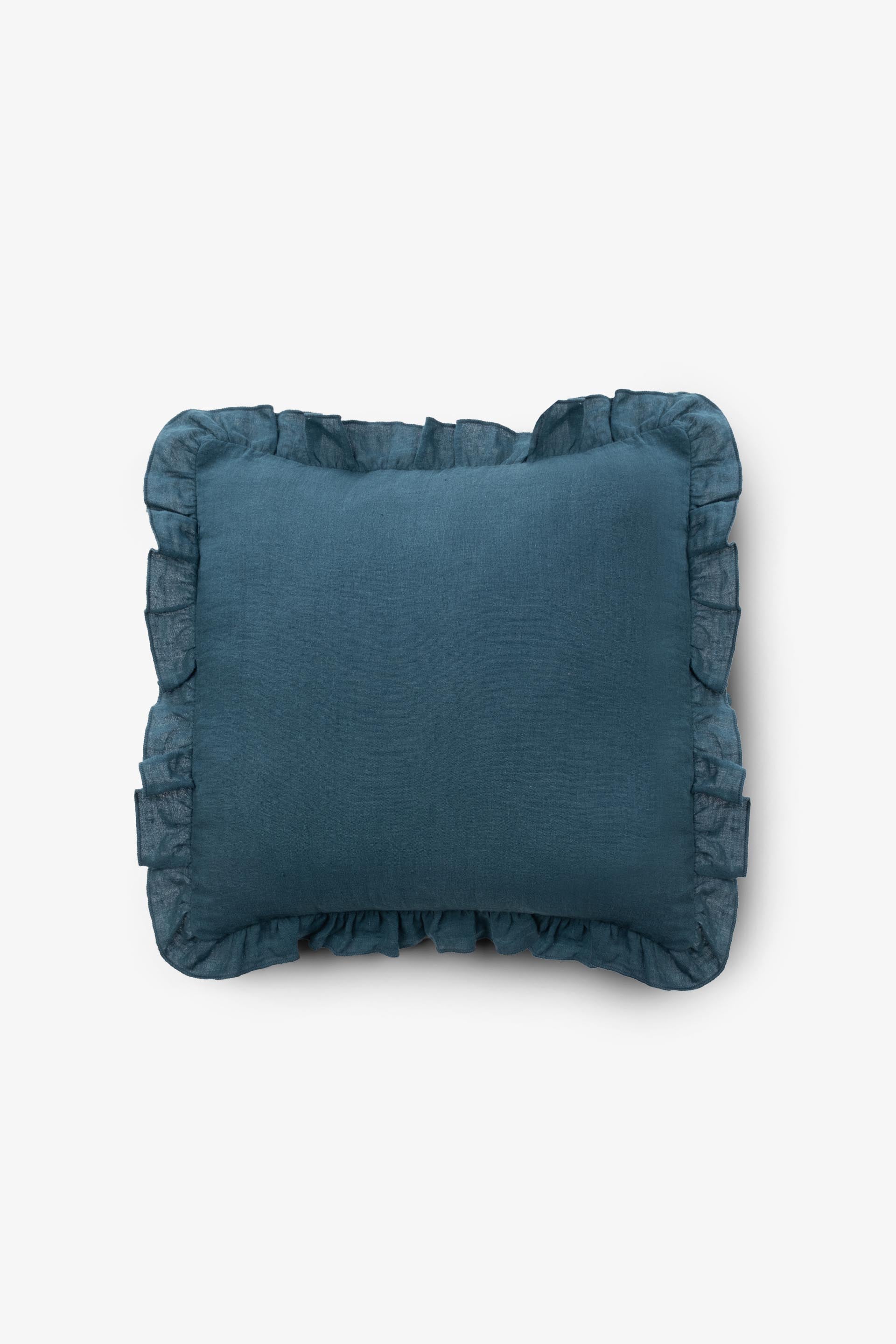 Lona Keten Fırfırlı Kırlent Kılıfı 2'li 40x40 Jojomia Kırlent Kılıfı