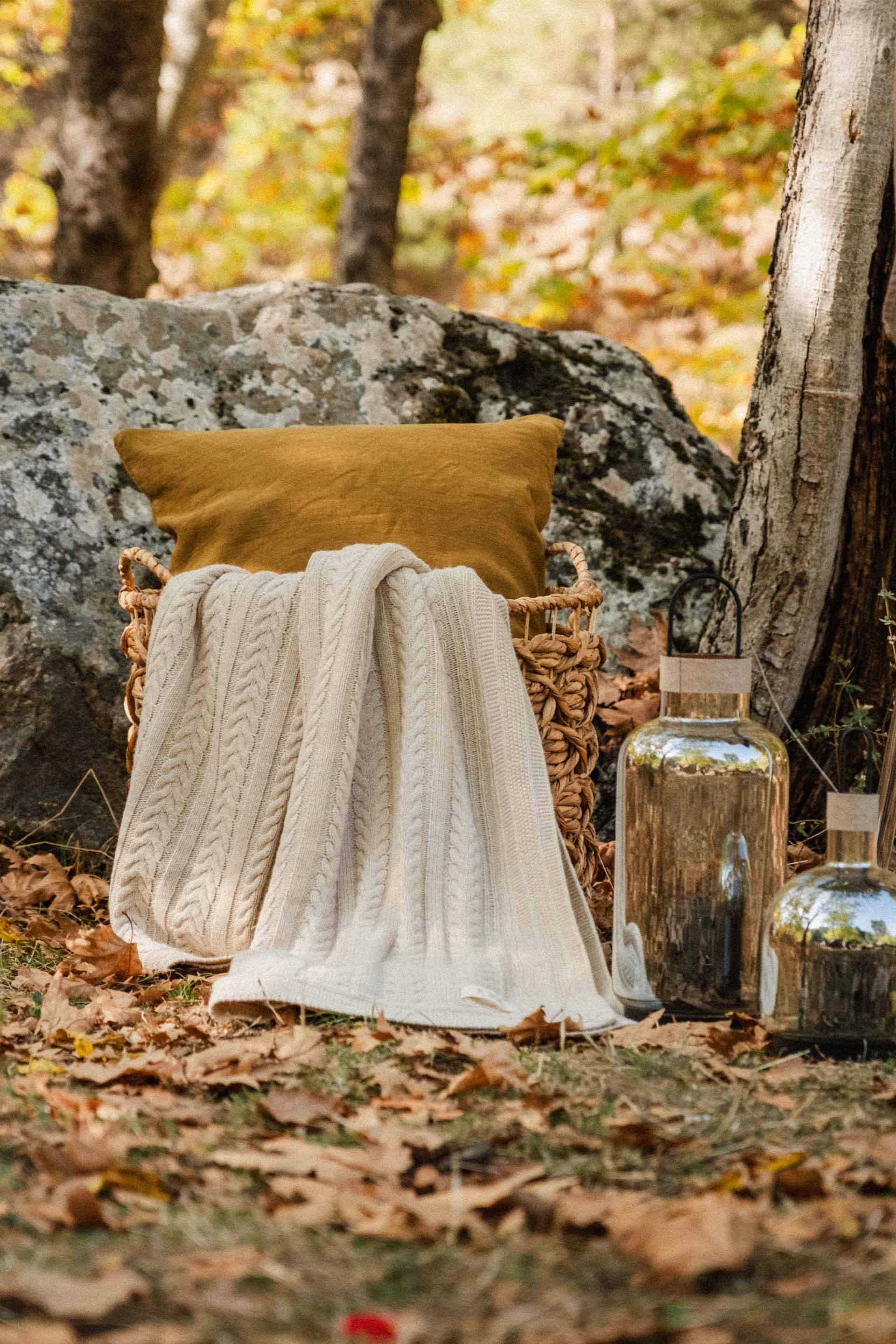 Adriel Örgü Throw Triko Koltuk Şalı Battaniyesi Jojomia Koltuk Şalı