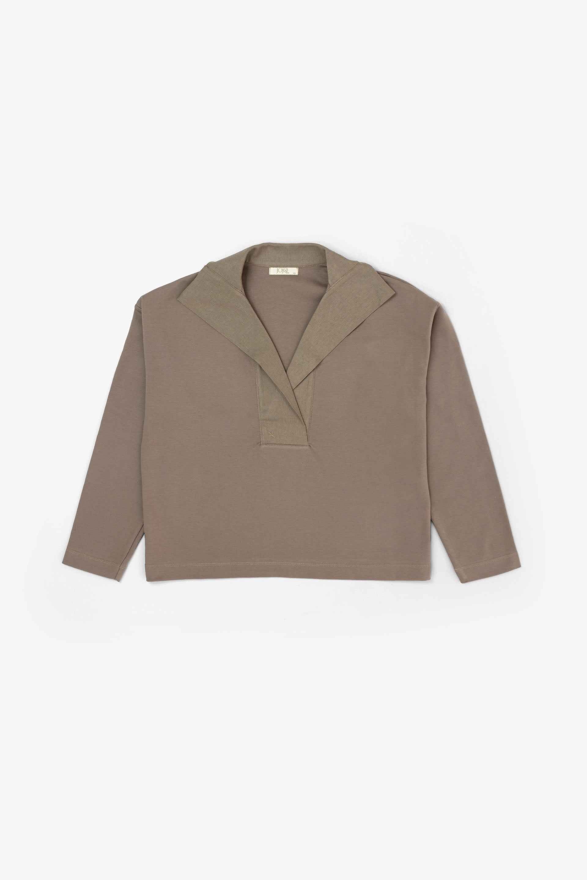 Anesha Yakalı Uzun Kollu Kadın Tişört Jojomia T-Shirt