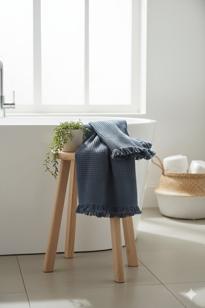 Anika Waffle Banyo Havlusu Jojomia Banyo Havlusu