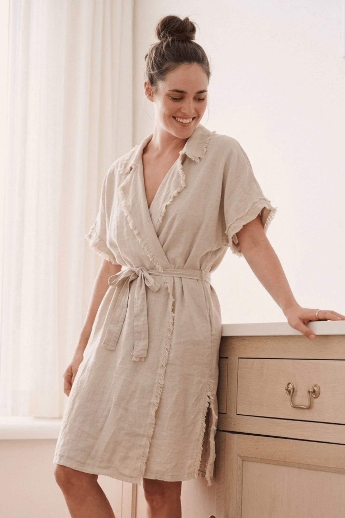 April Kısa Kollu Kadın Kimono Jojomia Sabahlık