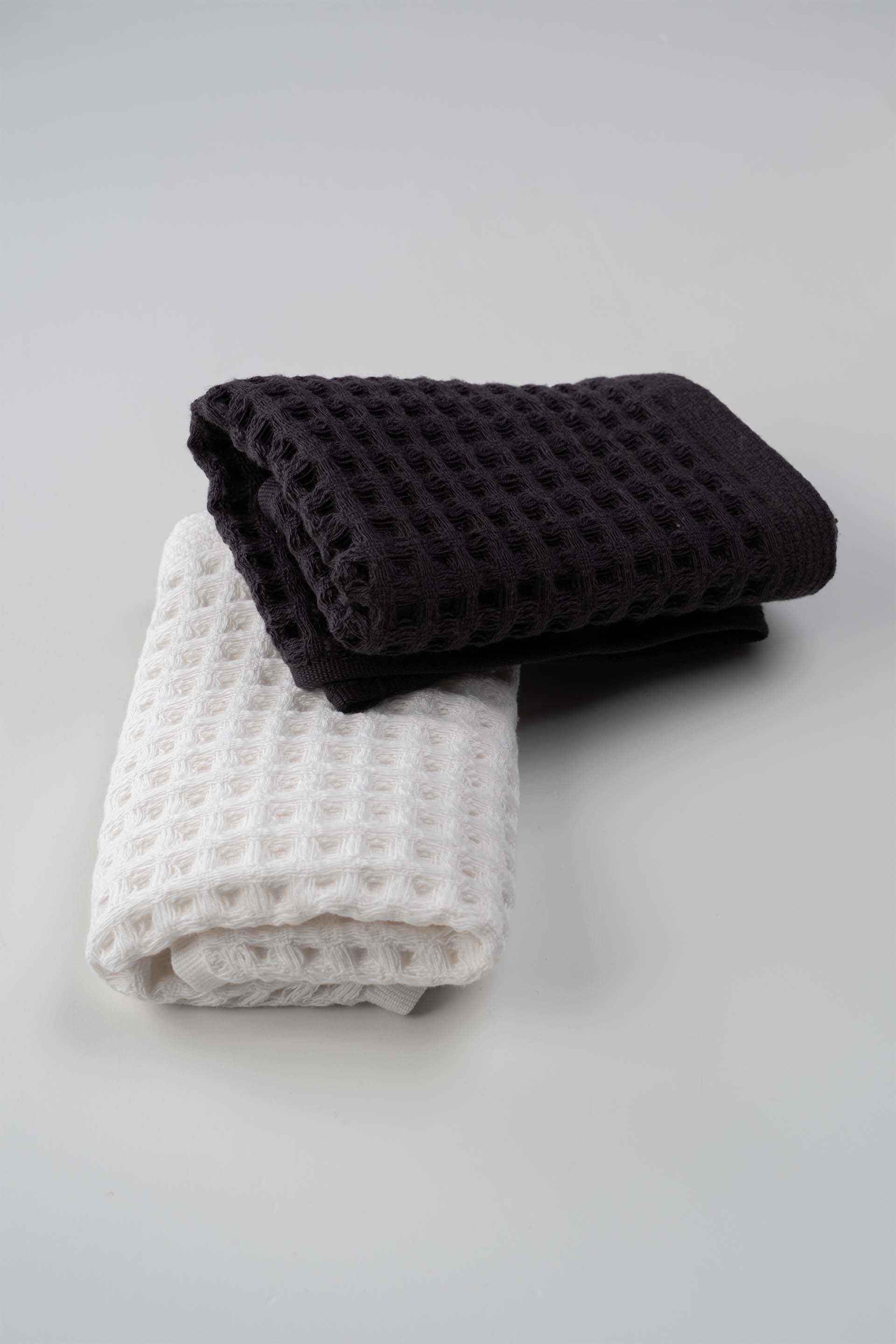 Aqua Line Waffle El Havlusu Seti Antrasit-Beyaz 30x50 Jojomia El Havlusu