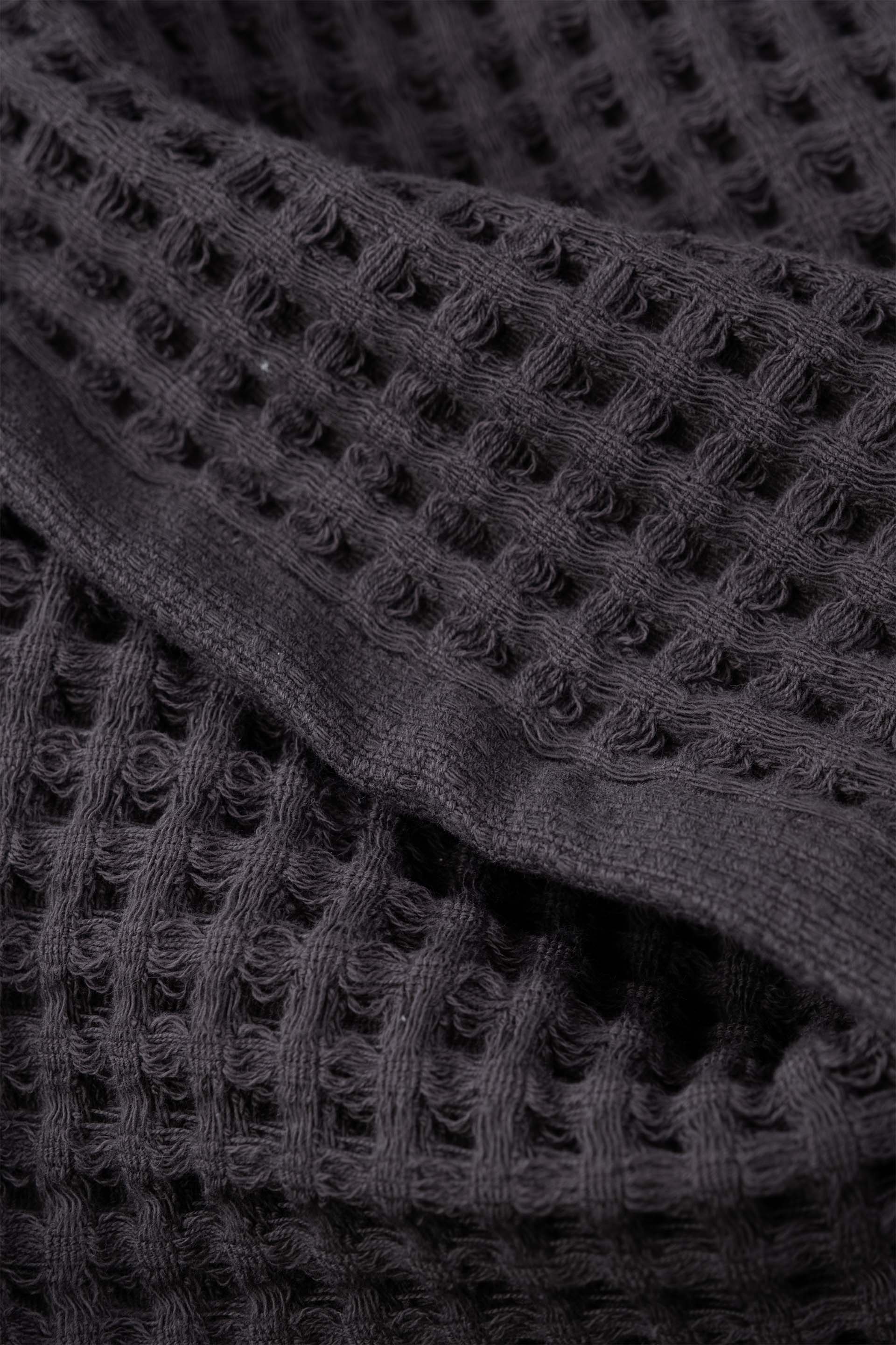 Aqua Line Waffle El Havlusu Seti Antrasit-Krem 30x50 Jojomia El Havlusu