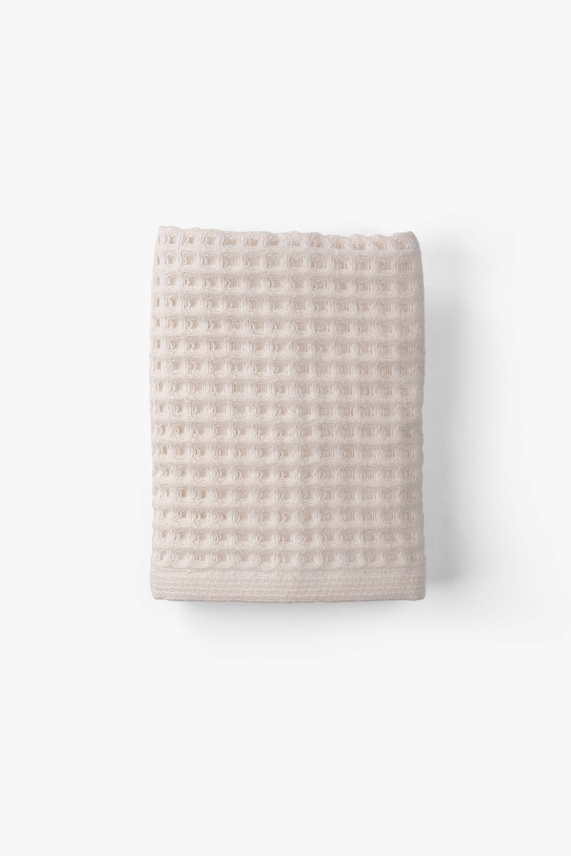 Aqua Line Waffle Yüz Havlusu Seti Krem-Beyaz 50x90 Jojomia Yüz Havlusu