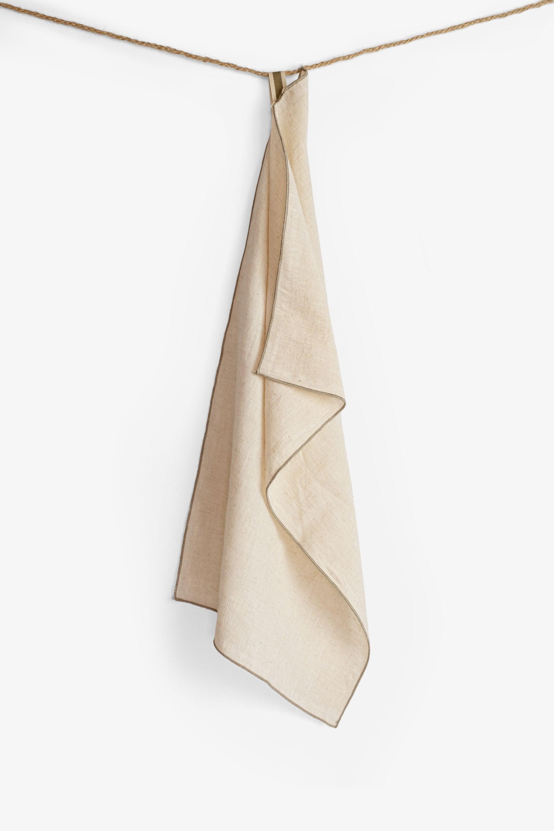 Aria Doğal Keten Kurulama Mutfak Bezi 35x50 Jojomia Mutfak Havlusu