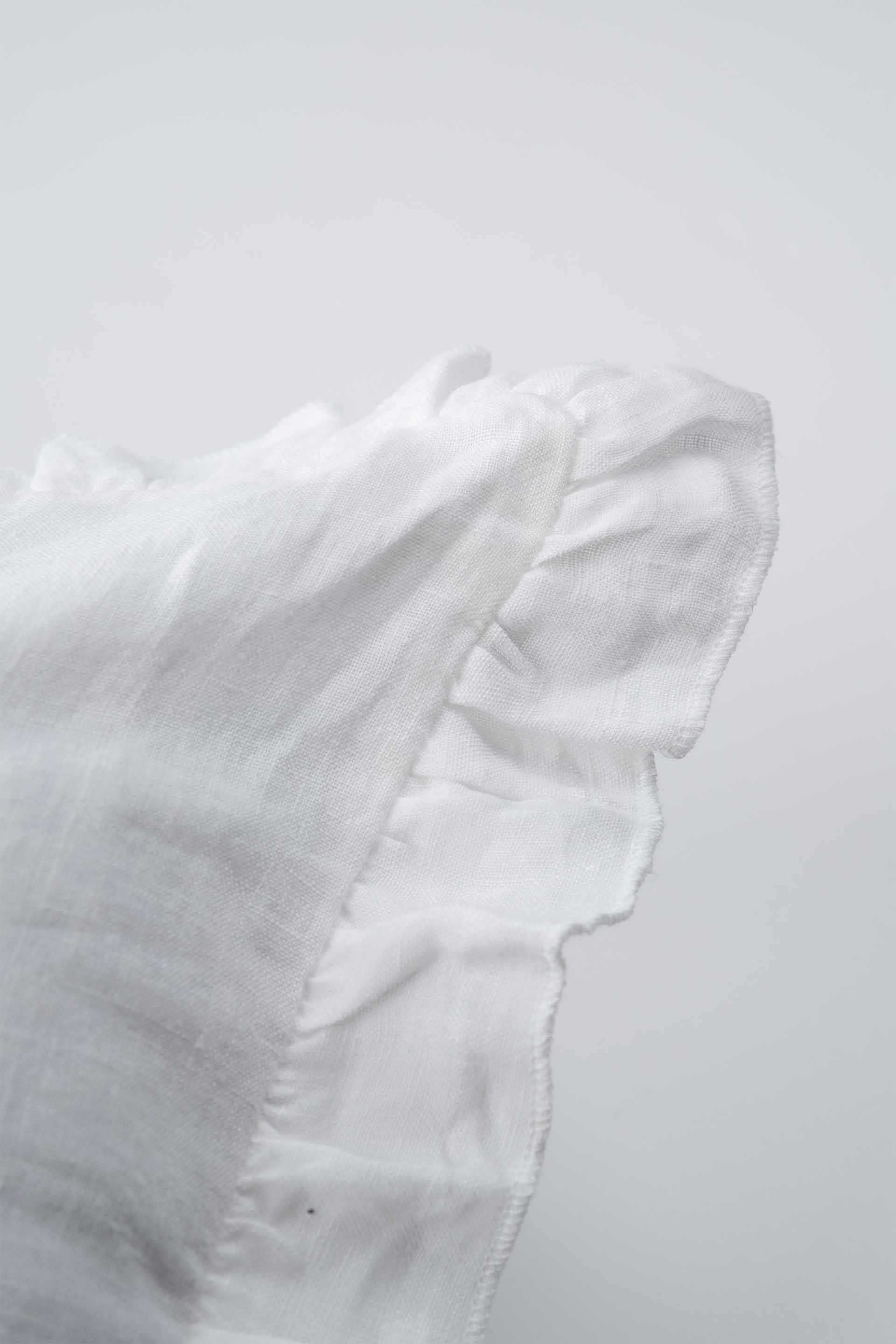 Lona 2'li Keten Fırfırlı Kırlent Kılıfı 40x40 Jojomia Kırlent Kılıfı