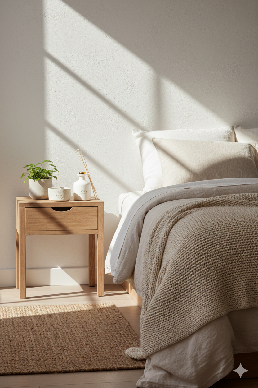 Flora Kiraz Çiçeği Kokulu Mum Traverten Dokulu Alçı Saksılı 220 Gr Jojomia Kokulu Mum