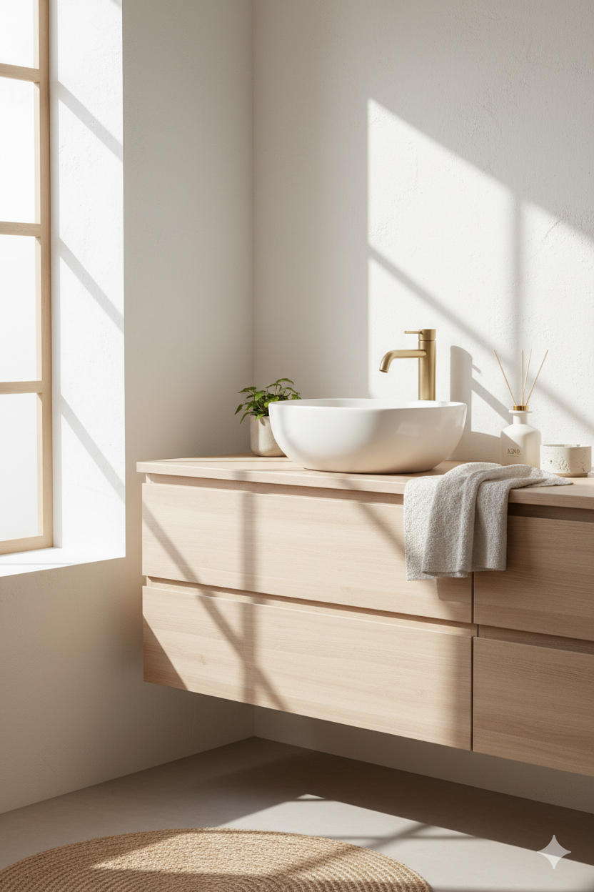 Flora Kiraz Çiçeği Kokulu Mum Traverten Dokulu Alçı Saksılı 220 Gr Jojomia Kokulu Mum