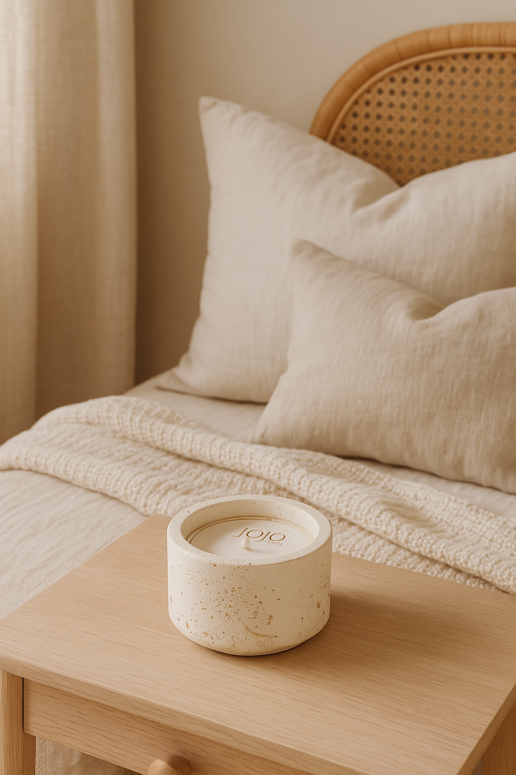 Mirena Deniz Esintisi Kokulu Dekoratif Alçı Saksılı Mum 220 Gr Jojomia Kokulu Mum