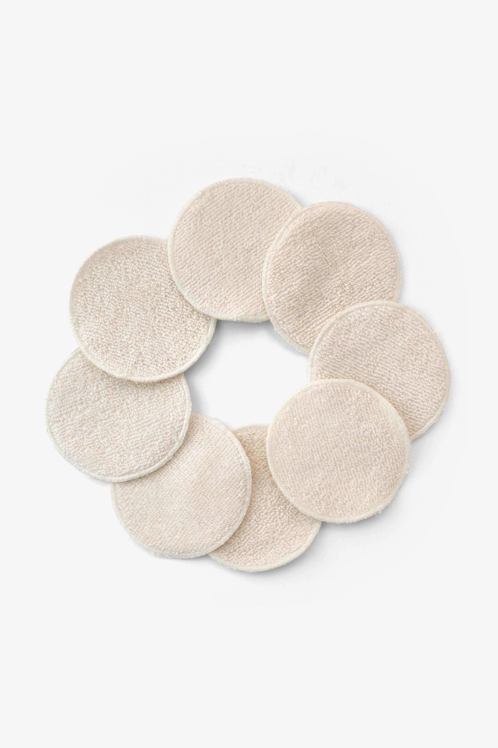 8'li Doğal Pamuk Yıkanabilir Makyaj Temizleme Pedi JOJOMIA Makyaj Pamukları