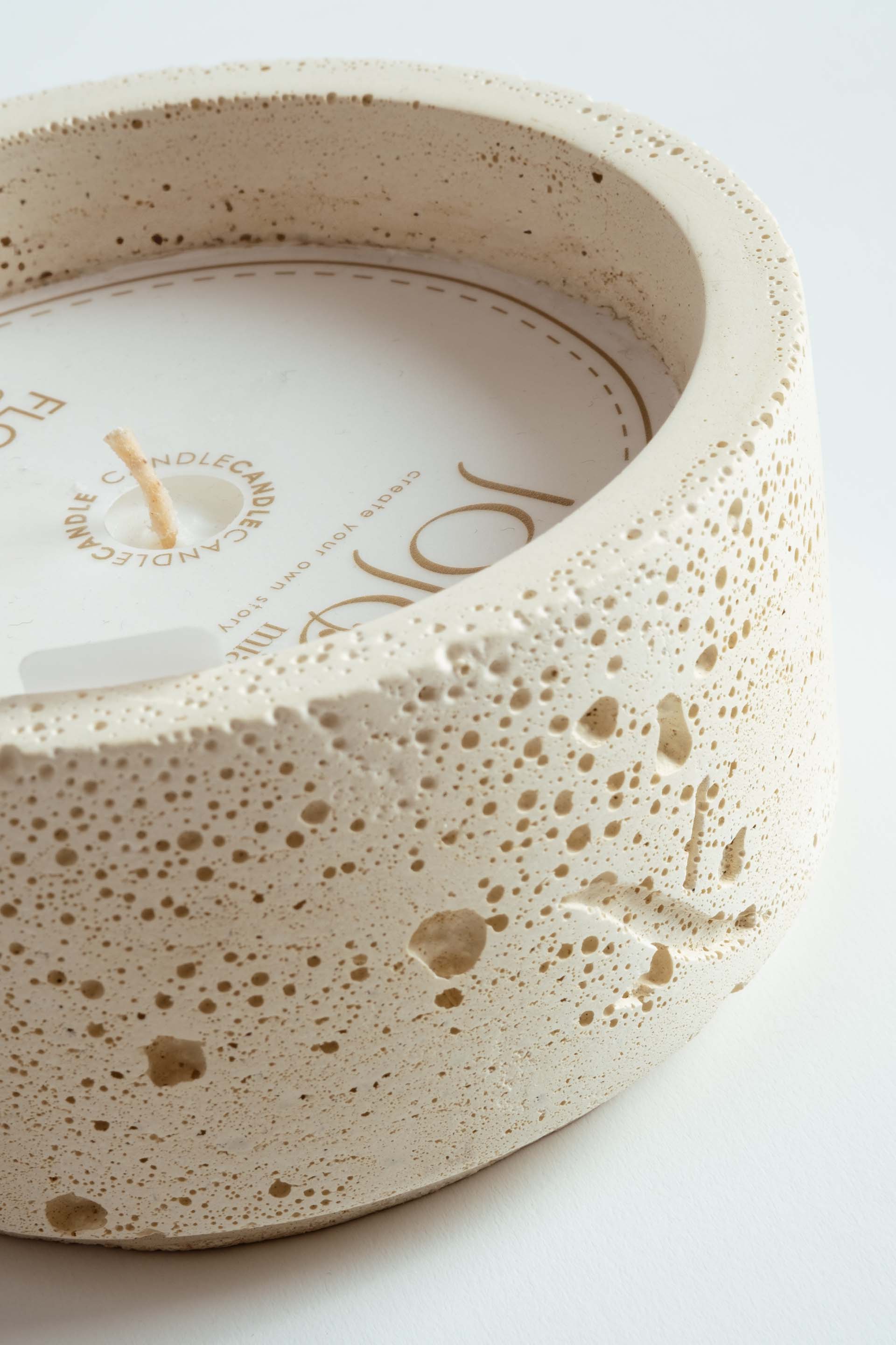 Mirena Deniz Esintisi Kokulu Dekoratif Alçı Saksılı Mum 220 Gr Jojomia Kokulu Mum