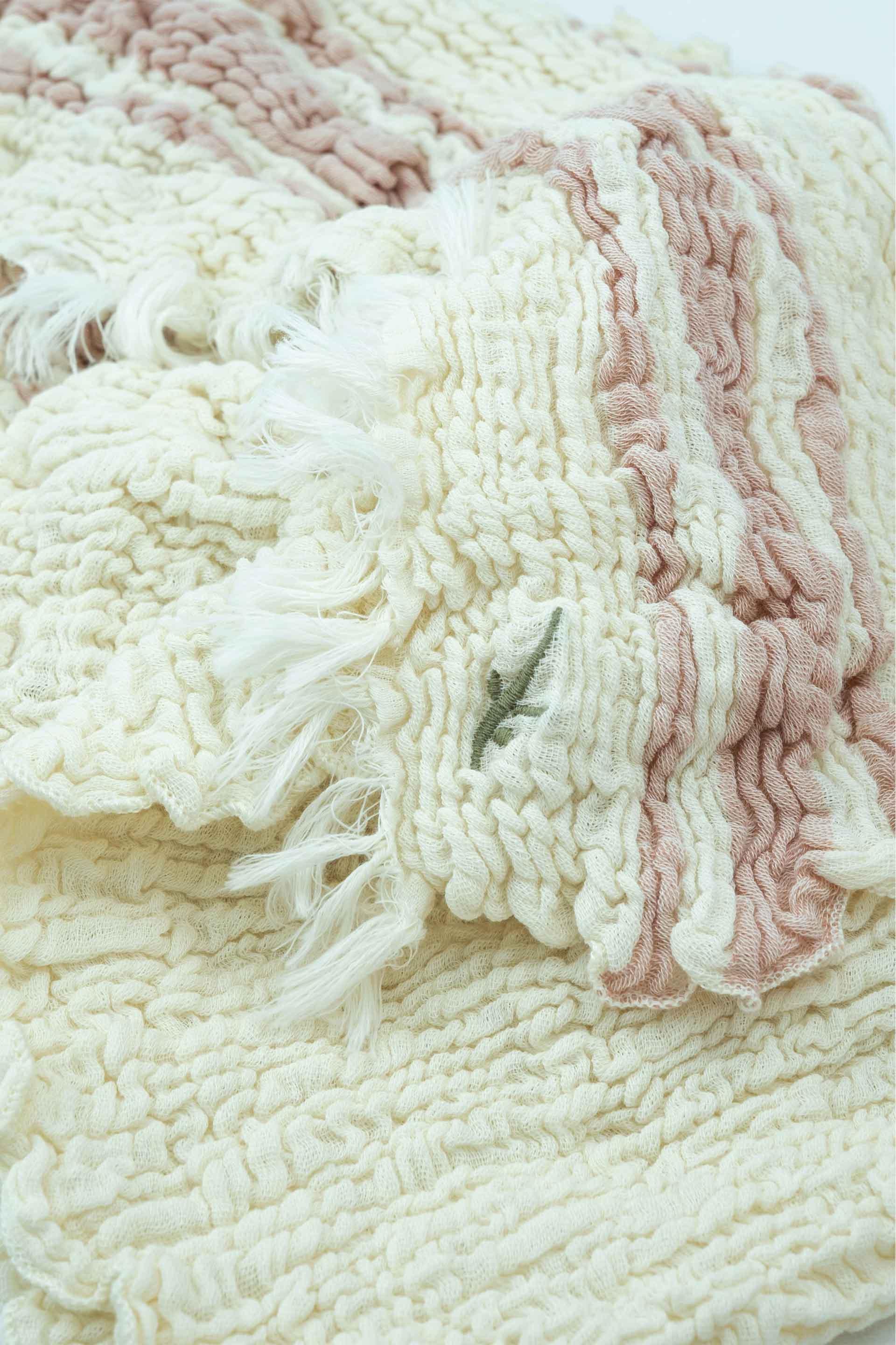 Lisa Müslin Renkli Çizgili Fular Bağlamalı Büstiyer Jojomia Fular Büstiyer