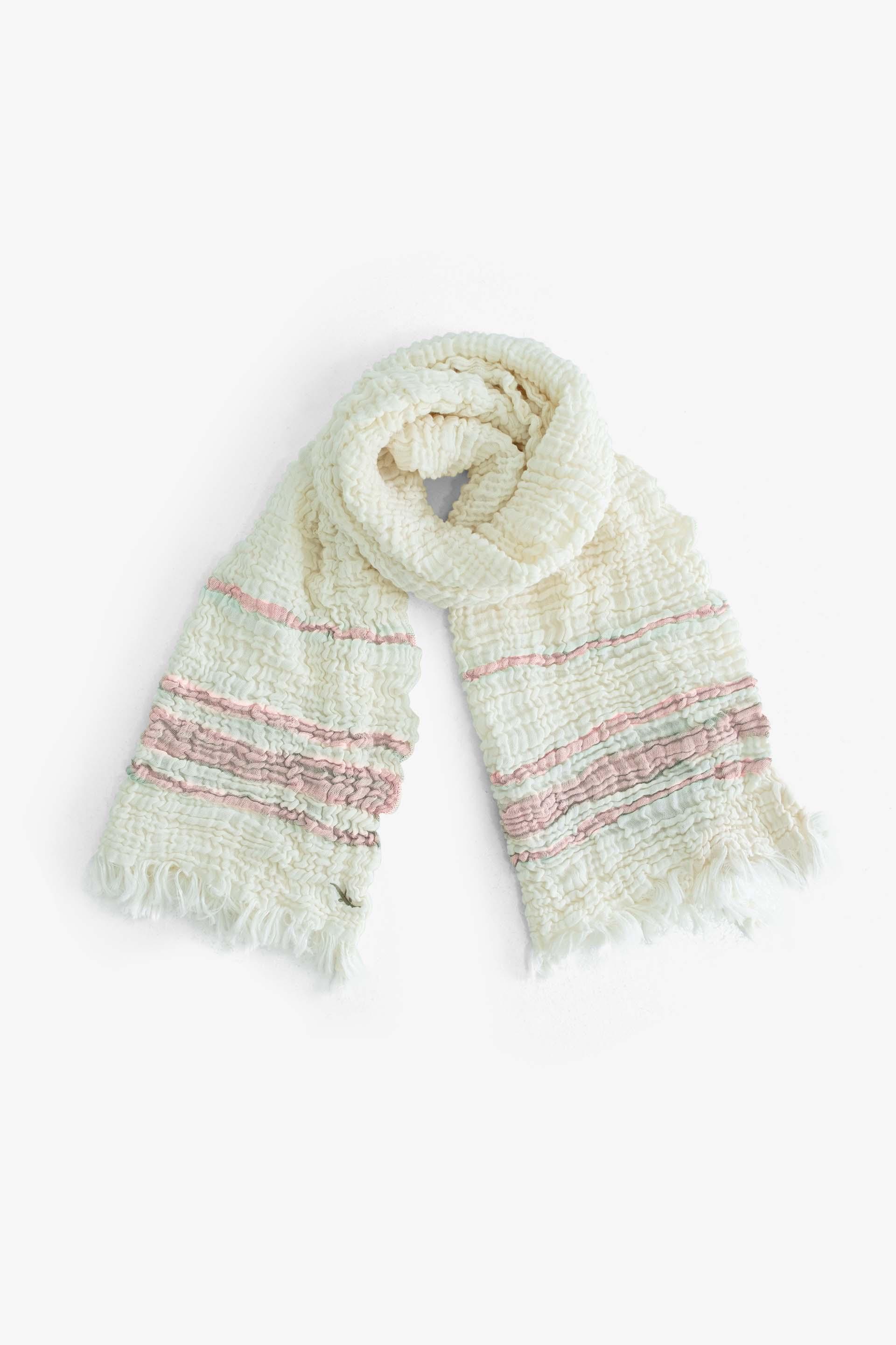 Lisa Müslin Renkli Çizgili Fular Bağlamalı Büstiyer Jojomia Fular Büstiyer