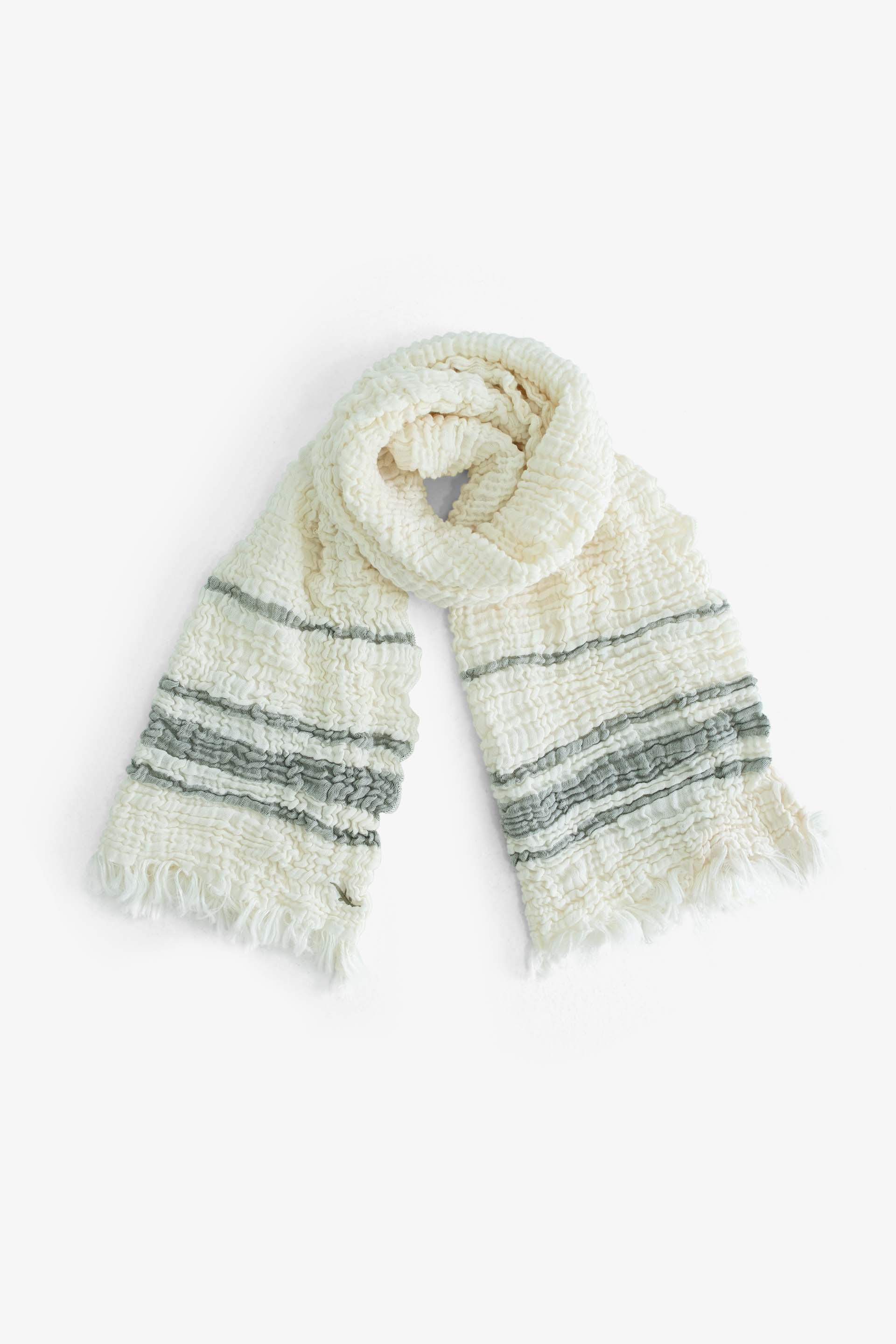 Lisa Müslin Renkli Çizgili Fular Bağlamalı Büstiyer Jojomia Fular Büstiyer