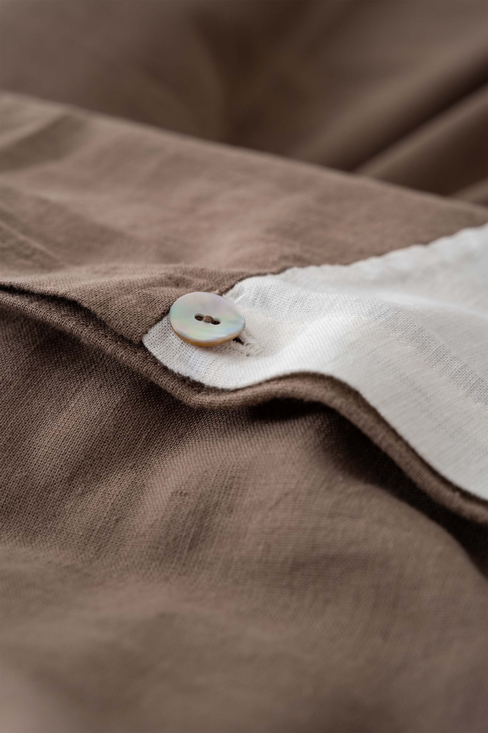 Liz Nevresim Takımı Toprak-Krem 200x220 Jojomia Nevresim Takımı