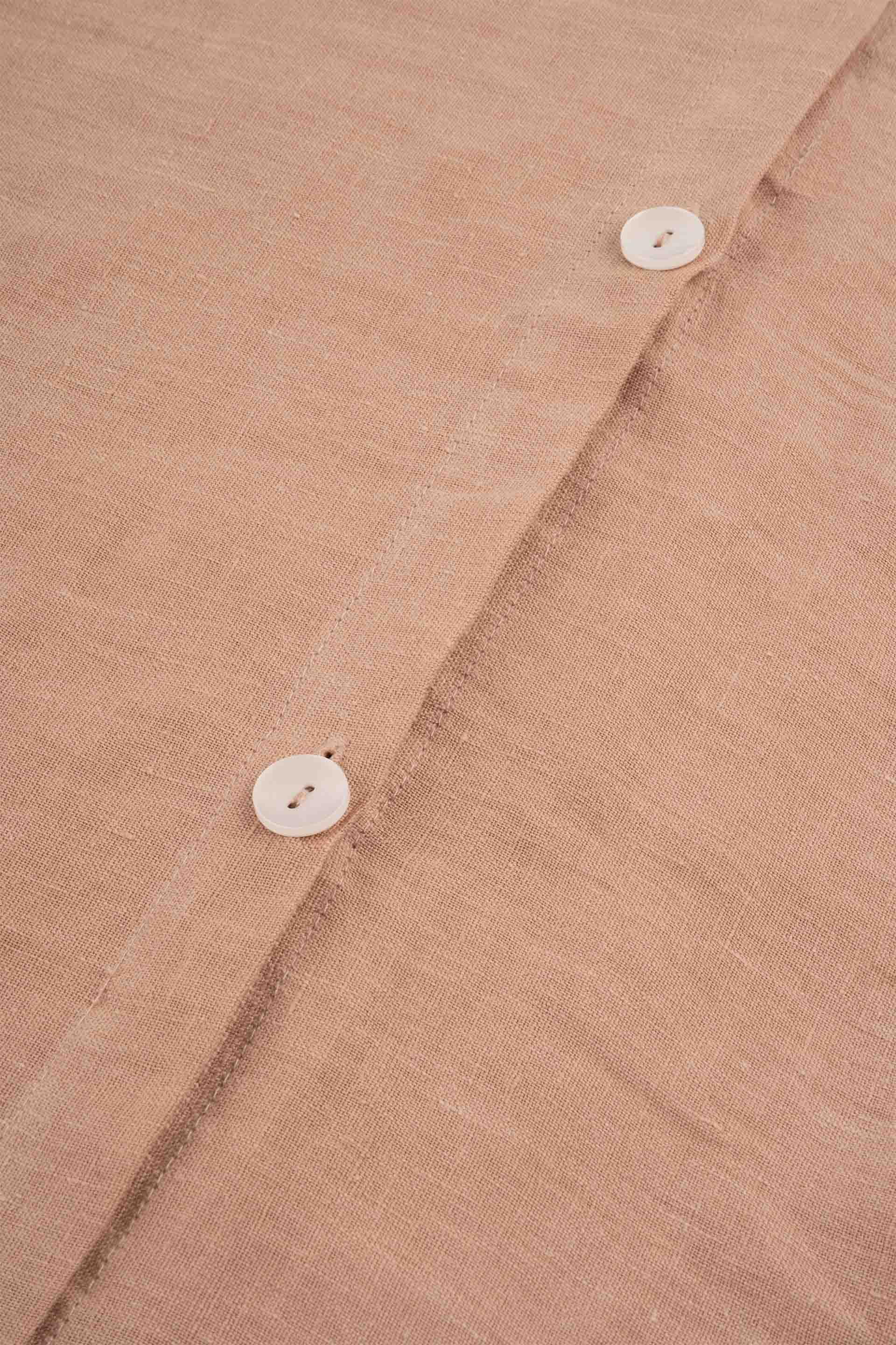 Lona Keten Düğmeli Kırlent Kılıfı 2'li 40x40 Jojomia Kırlent Kılıfı