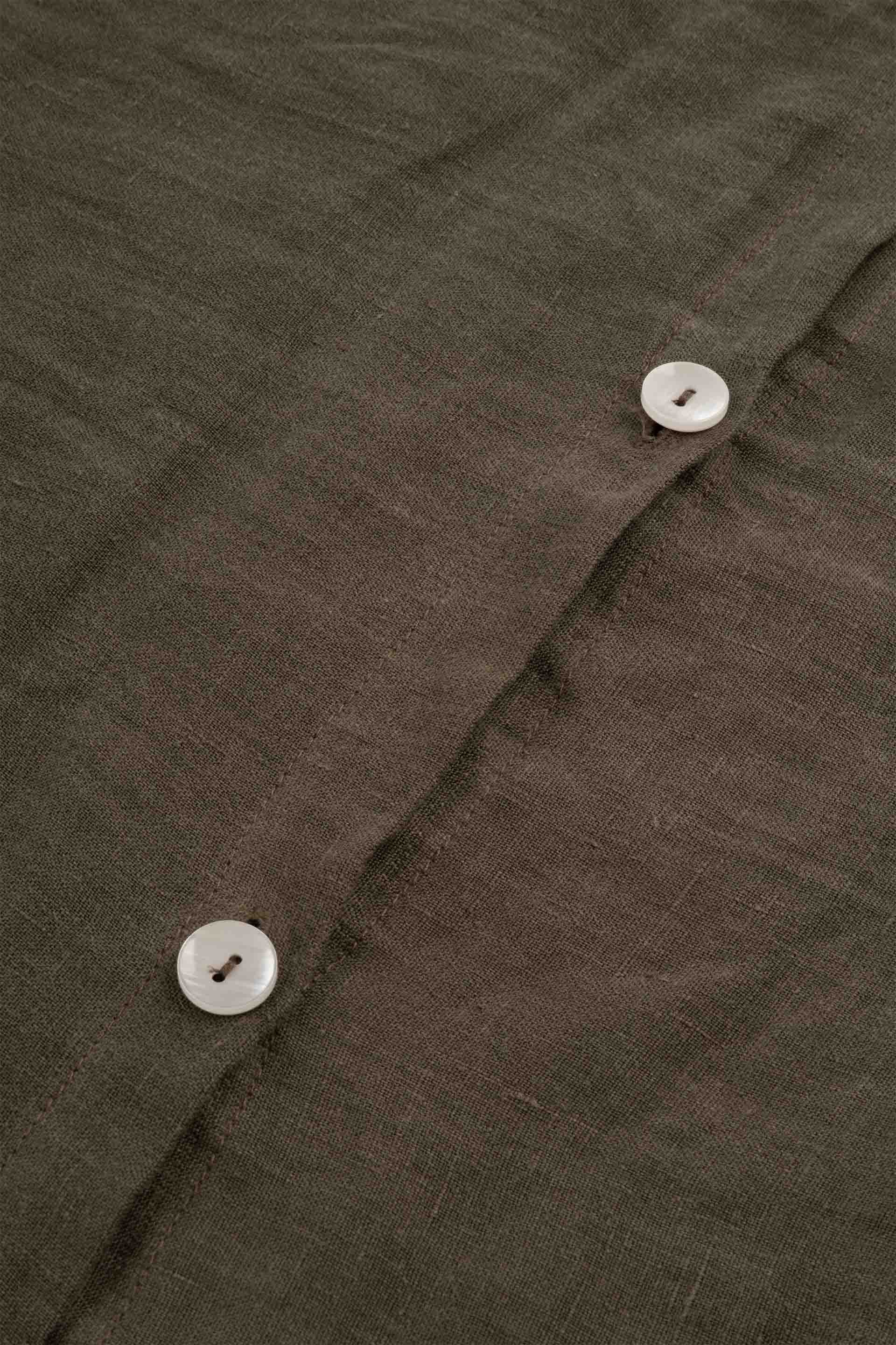 Lona 2'li Keten Düğmeli Kırlent Kılıfı 40x40 Jojomia Kırlent Kılıfı