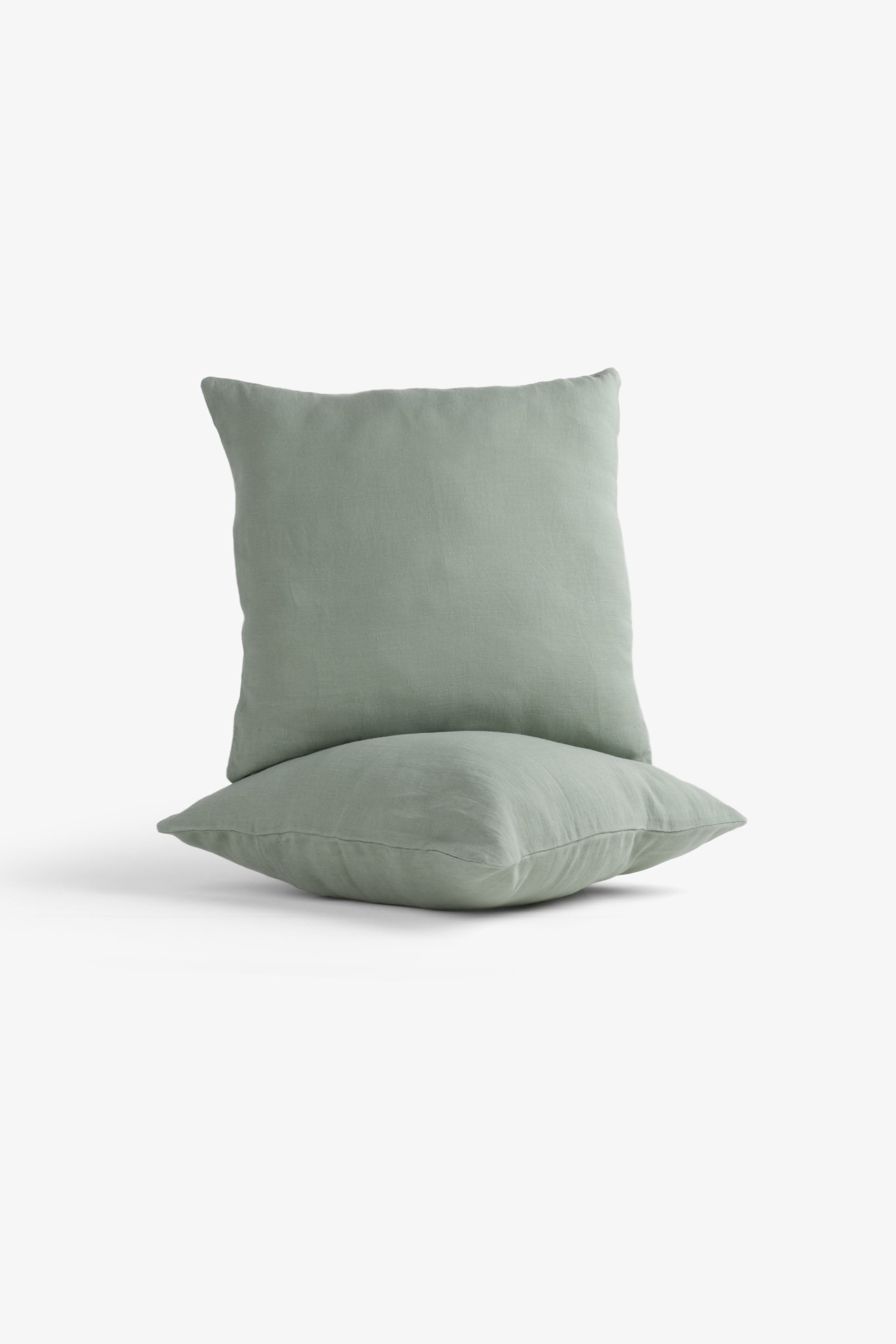 Lona 2'li Keten Düğmeli Kırlent Kılıfı 40x40 Jojomia Kırlent Kılıfı