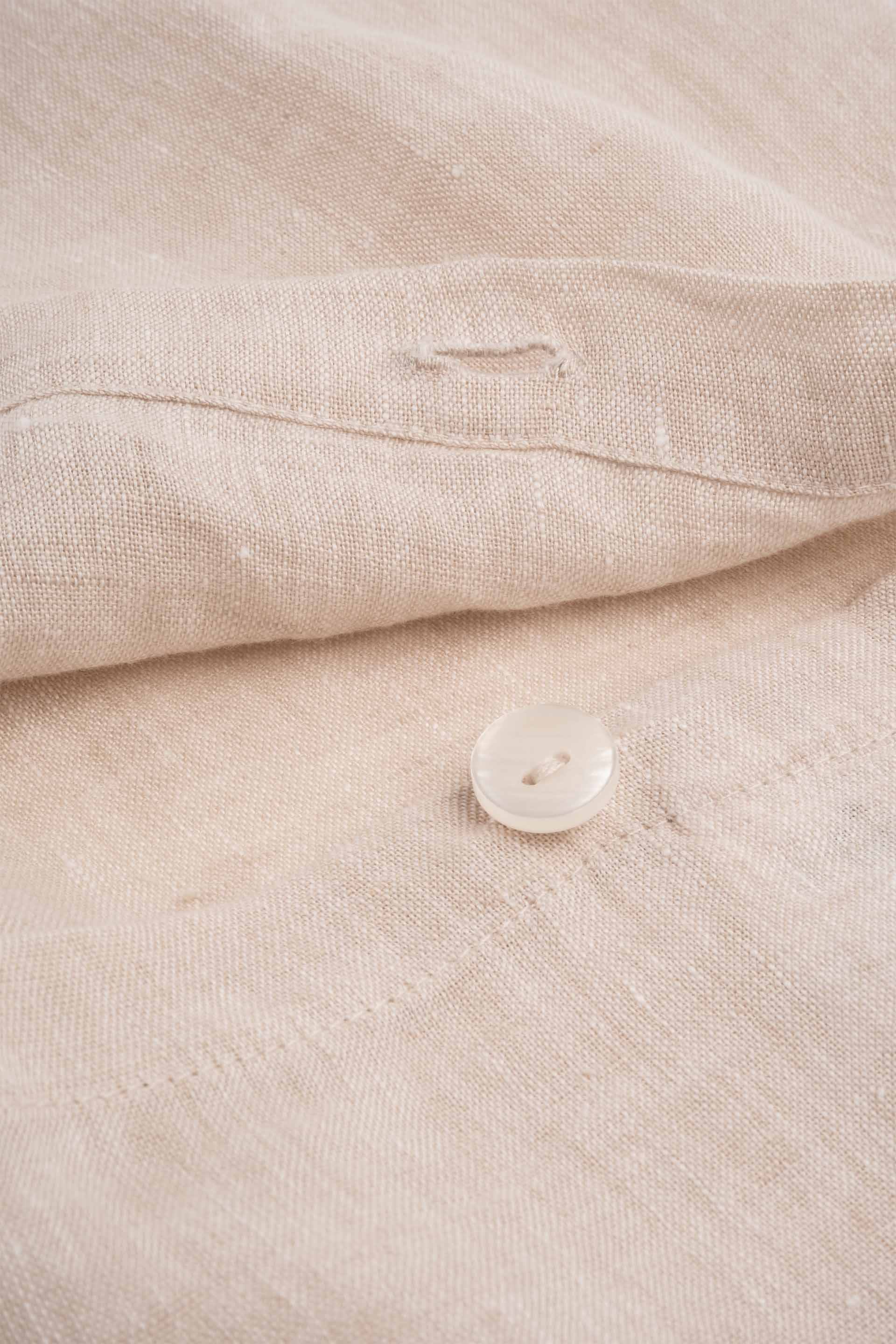 Lona 2'li Keten Düğmeli Kırlent Kılıfı 40x40 Jojomia Kırlent Kılıfı