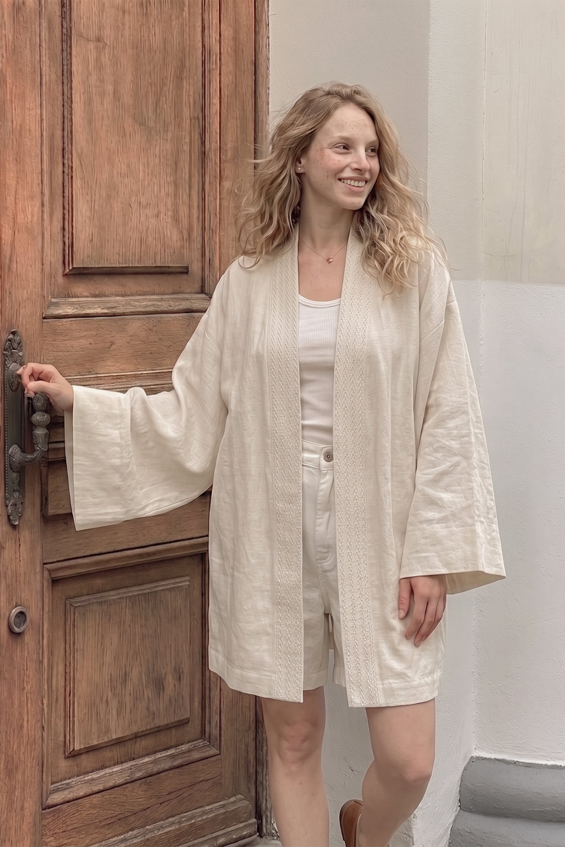 Loom Kadın Kimono | Lonse Linen Jojomia Kimono